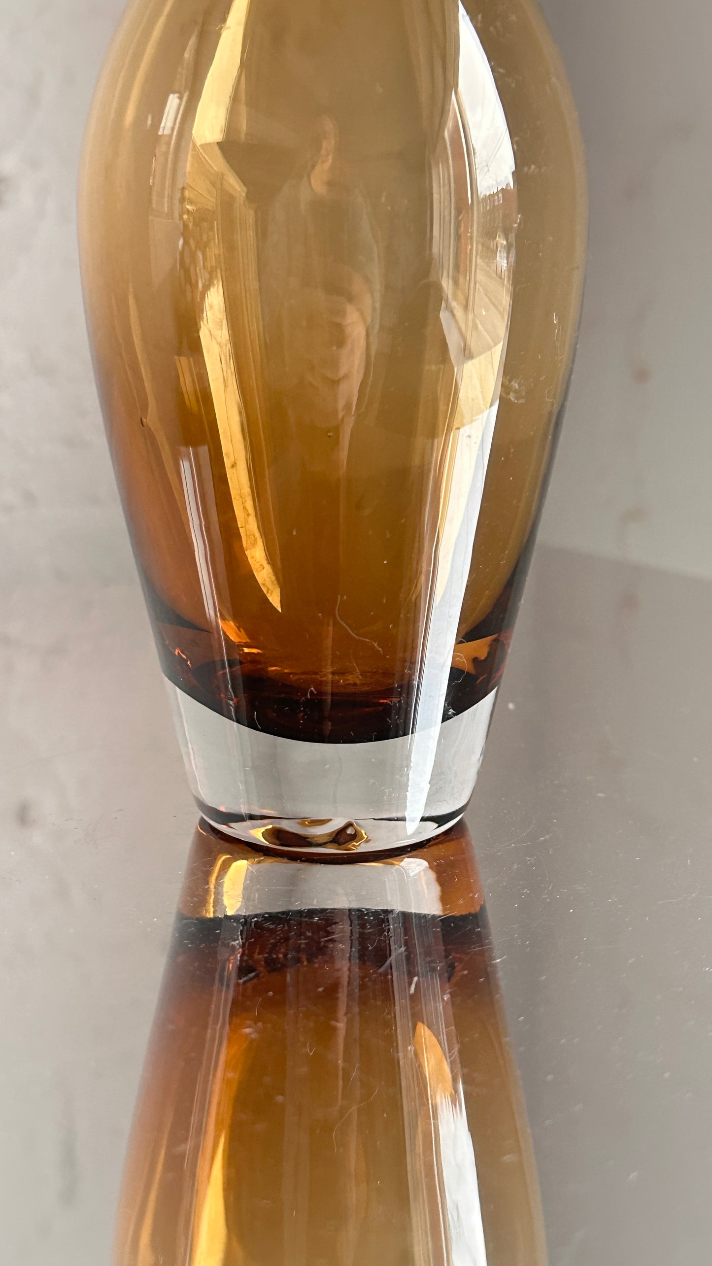 Amber Glass Vase