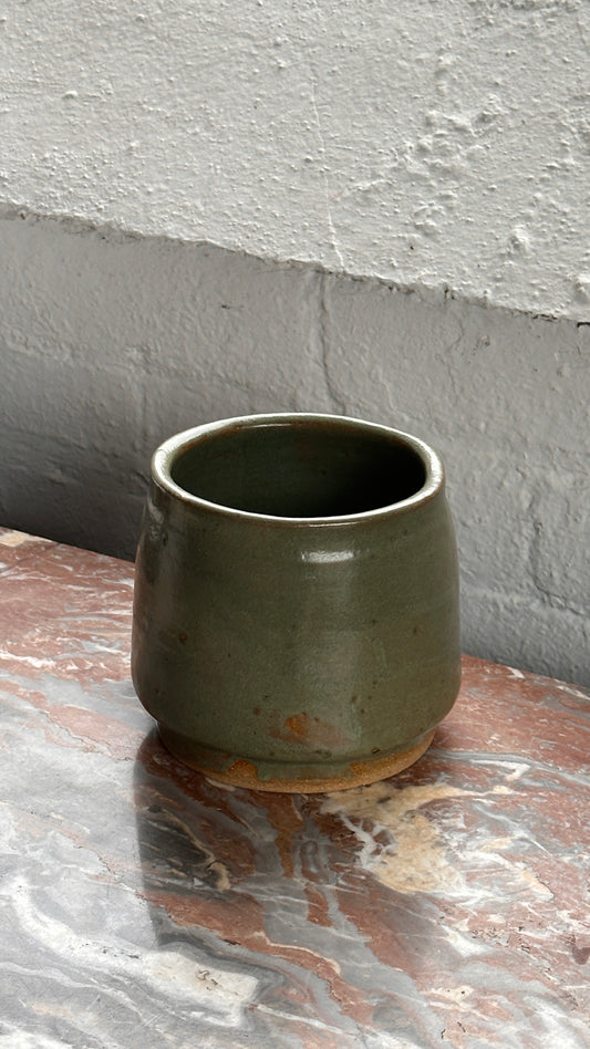 Green Ceramic Vessel / Planter