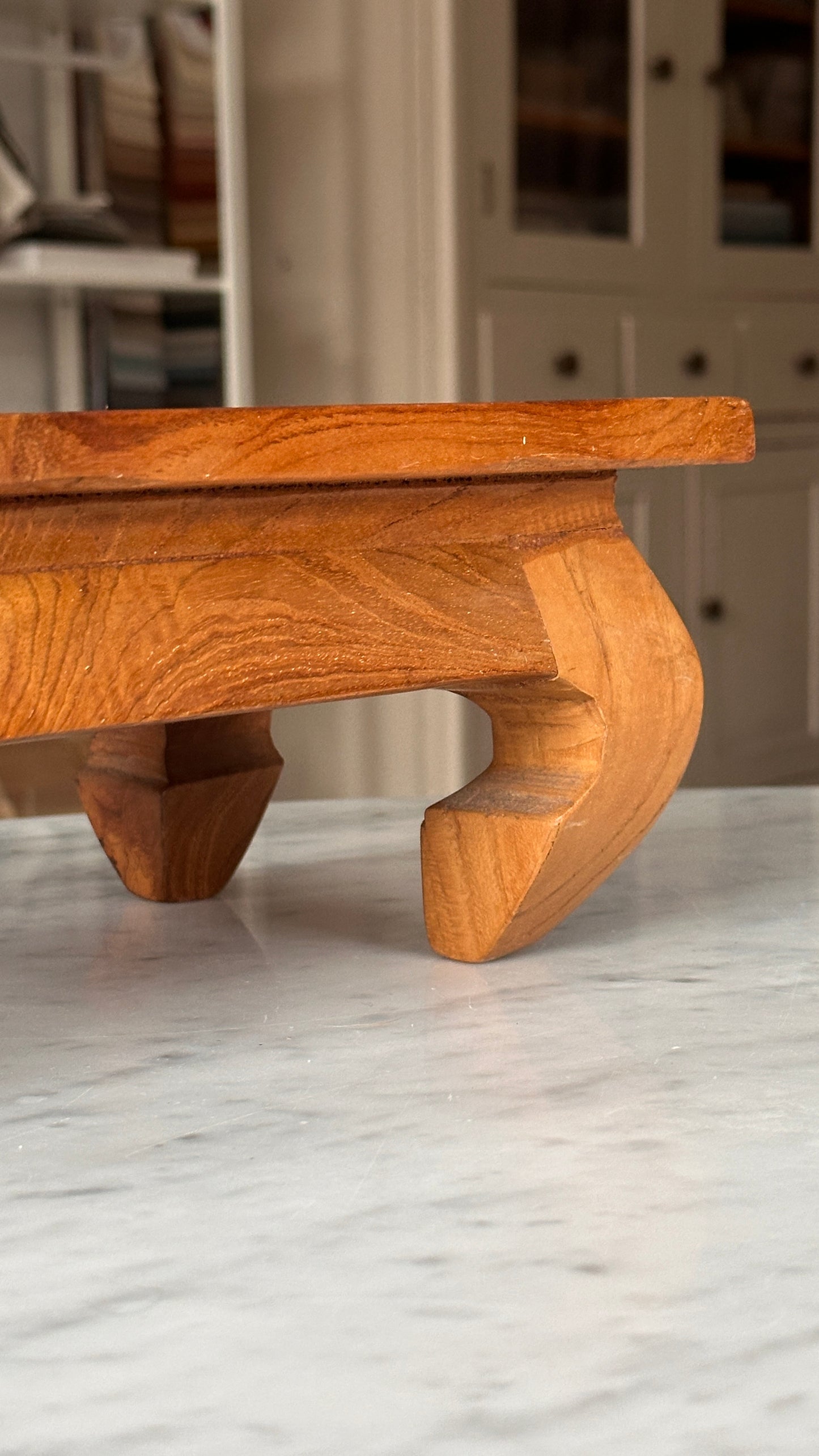 Small Wooden Table for Statue