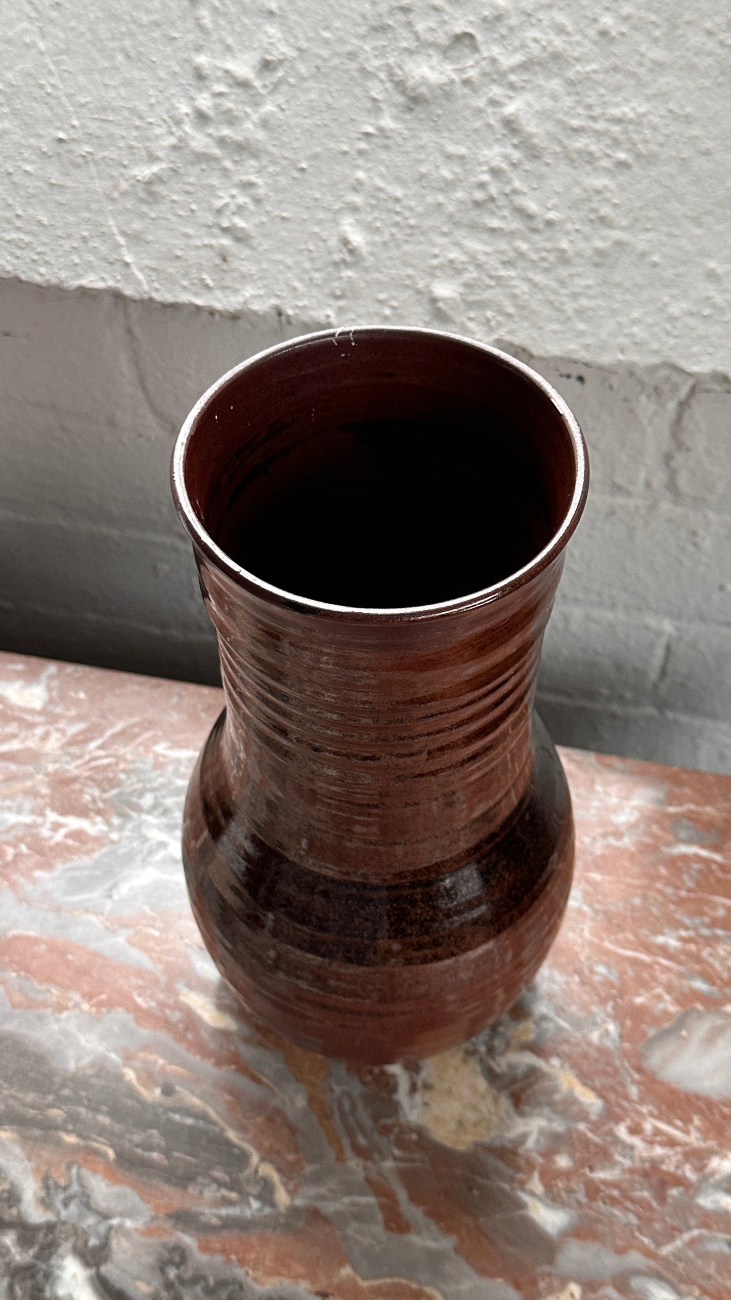 Large Turned Ceramic Vase