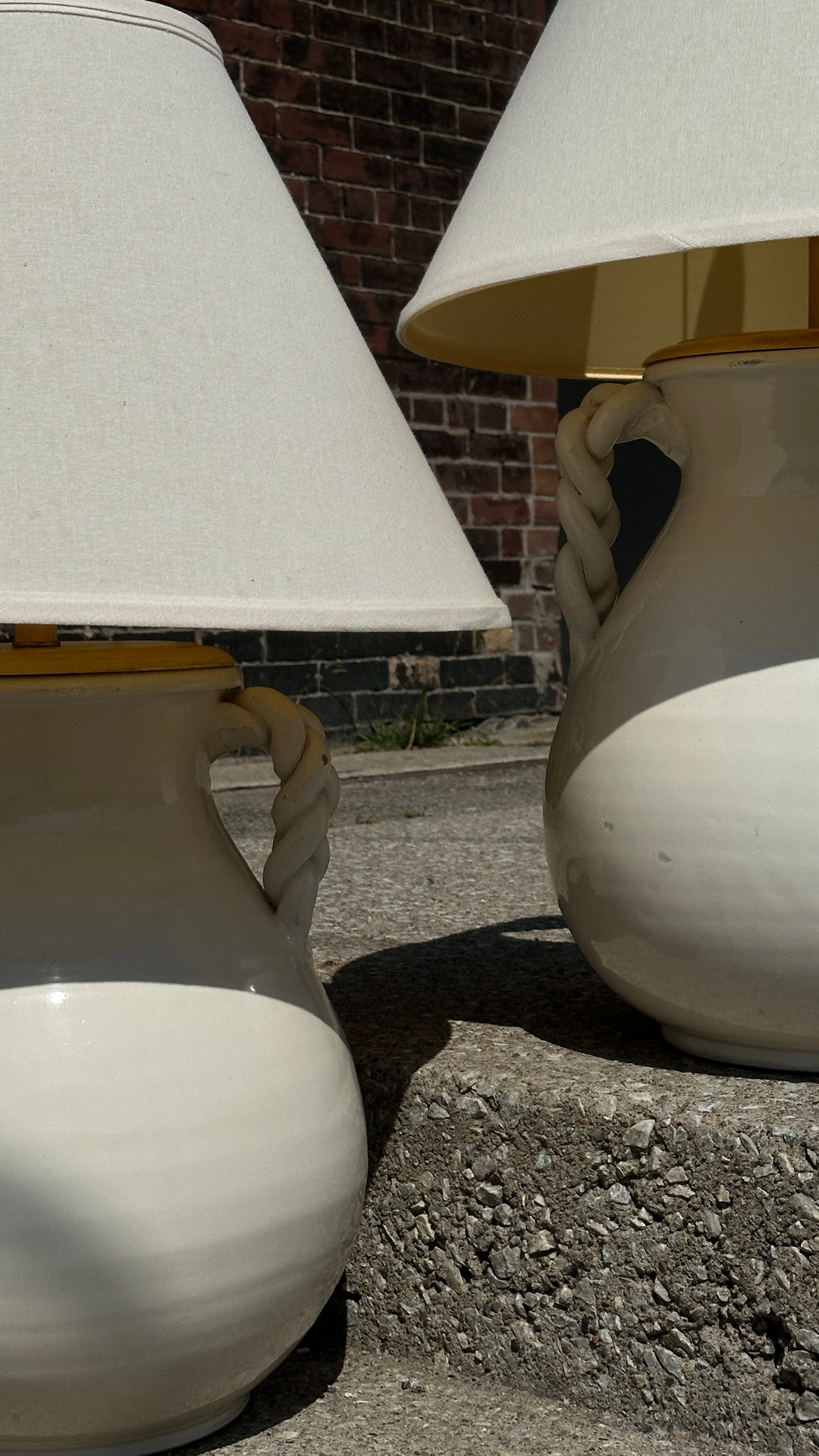 Pair of Oversized Ceramic Table Lamps