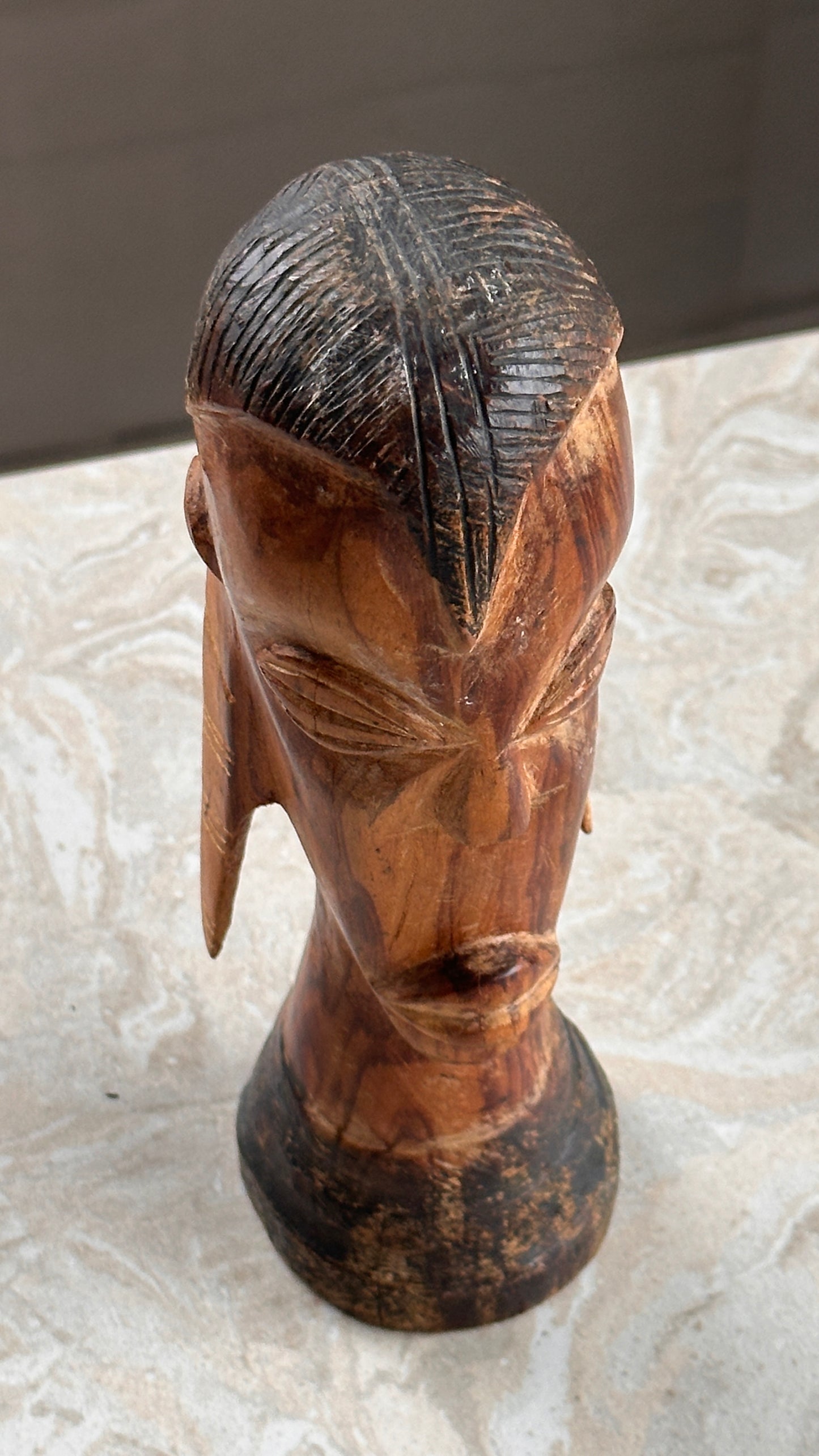 African Carved Wood Bust / Sculpture