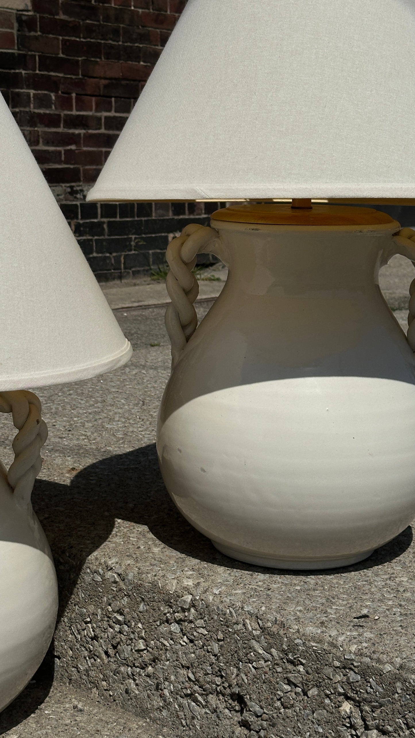 Pair of Oversized Ceramic Table Lamps