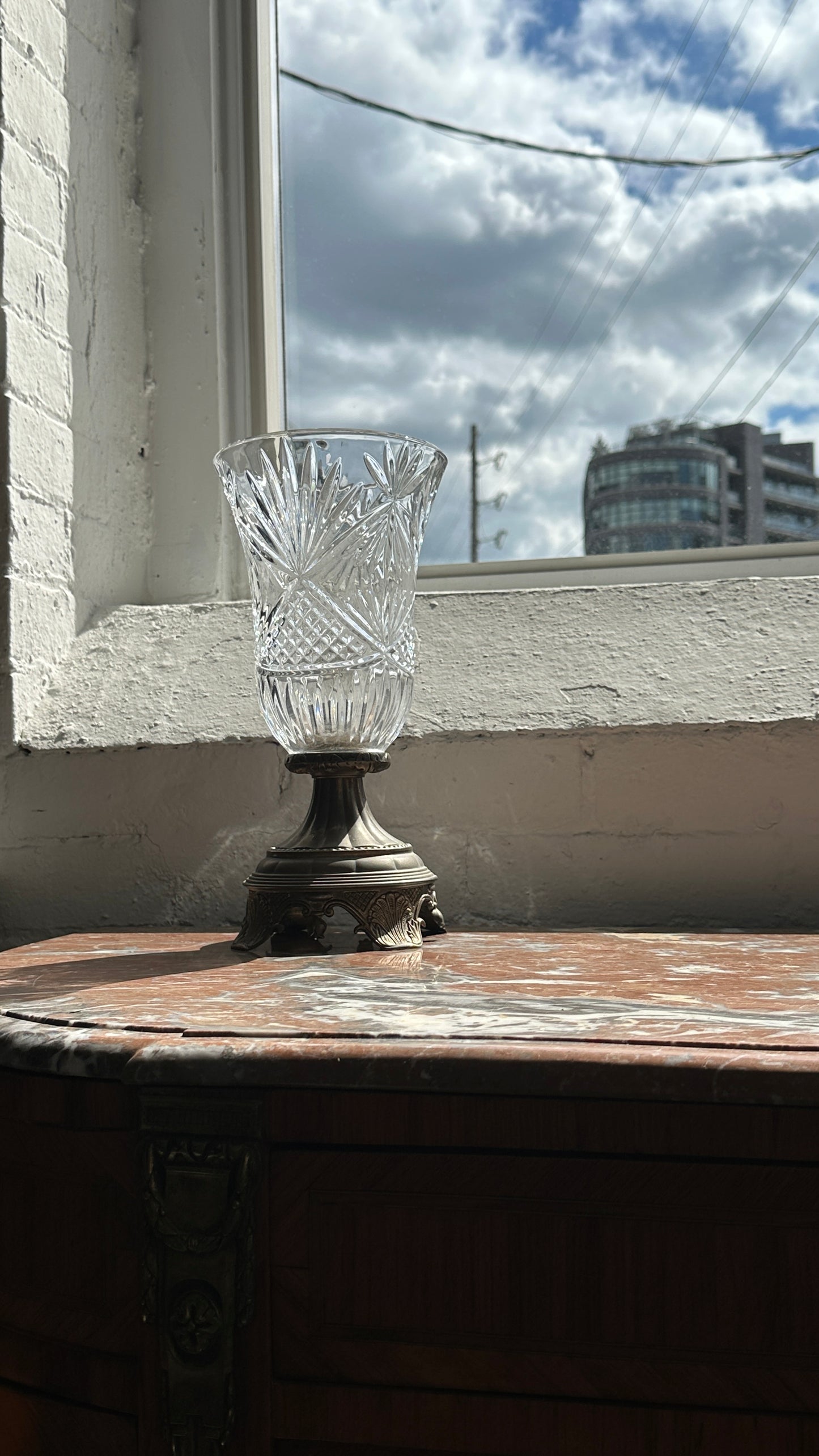 Vintage Hurricane Table Lamp