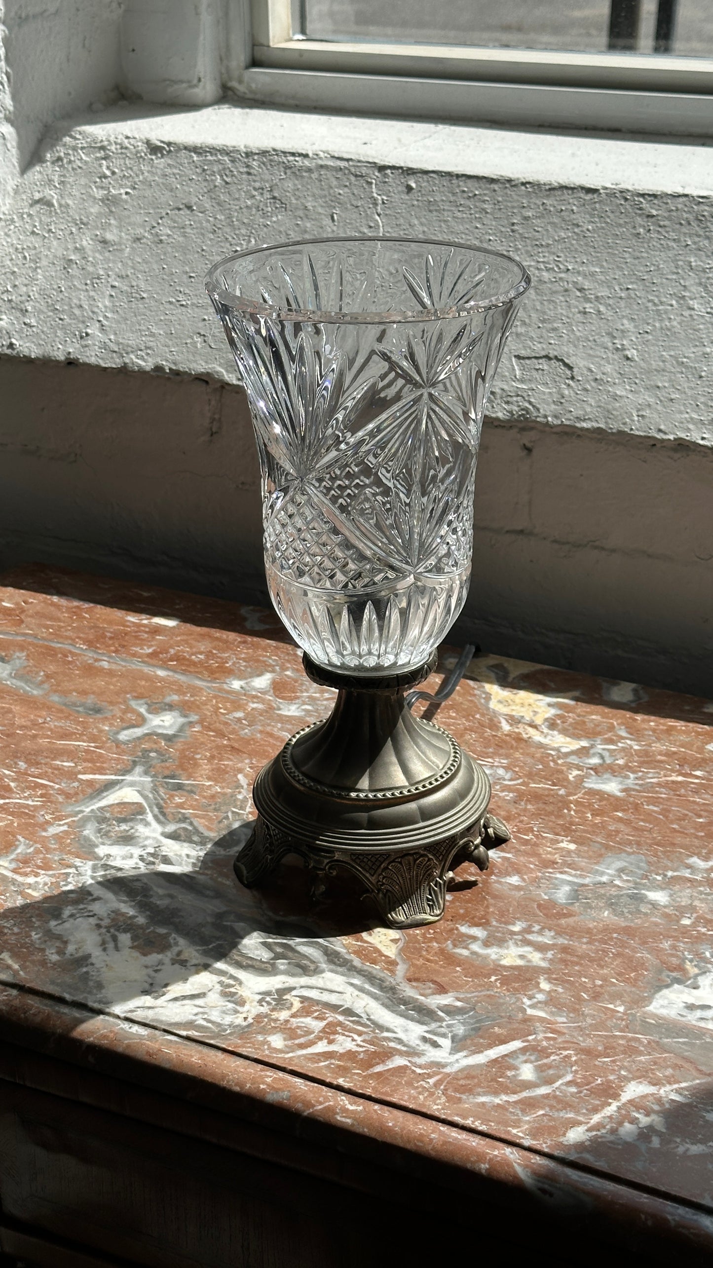 Vintage Hurricane Table Lamp