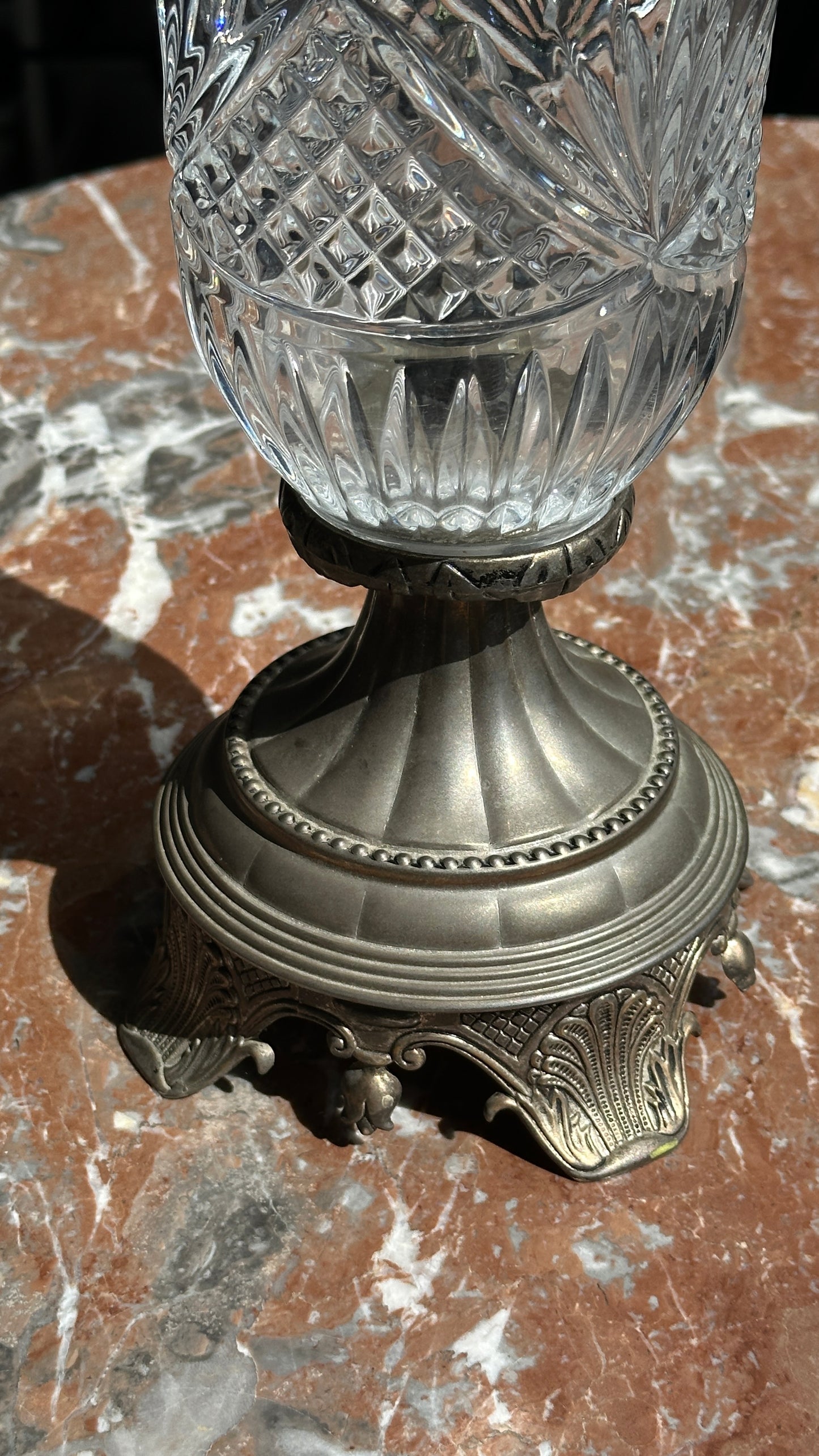 Vintage Hurricane Table Lamp