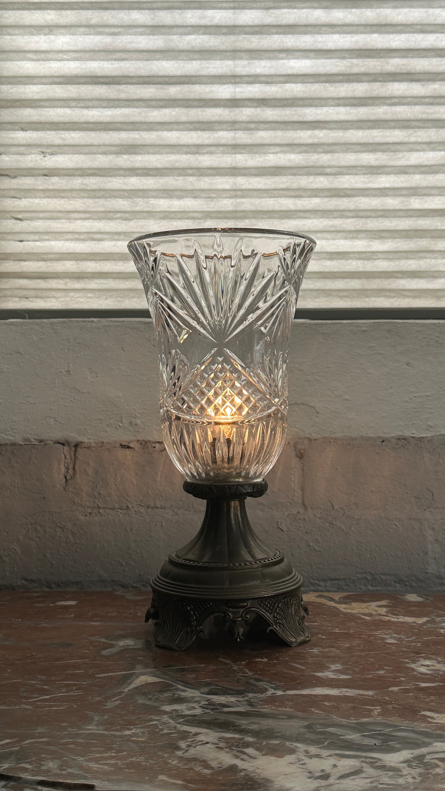Vintage Hurricane Table Lamp