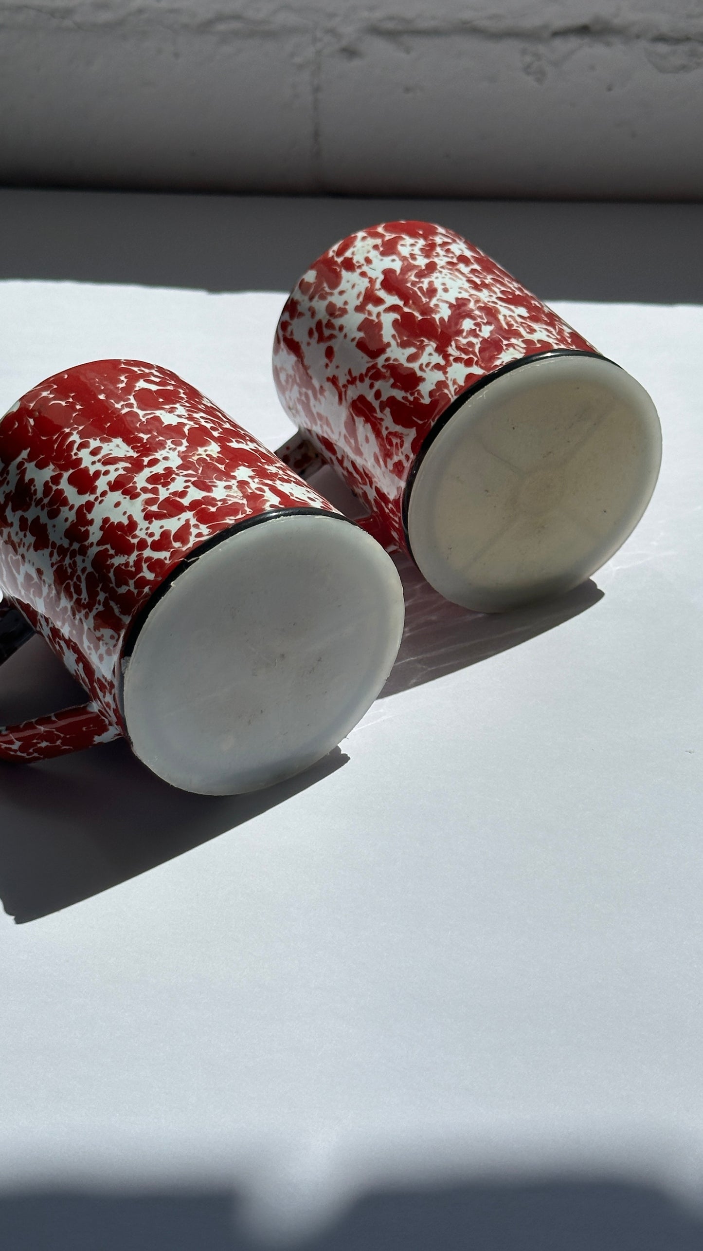 Splatterware Salt and Pepper Shakers