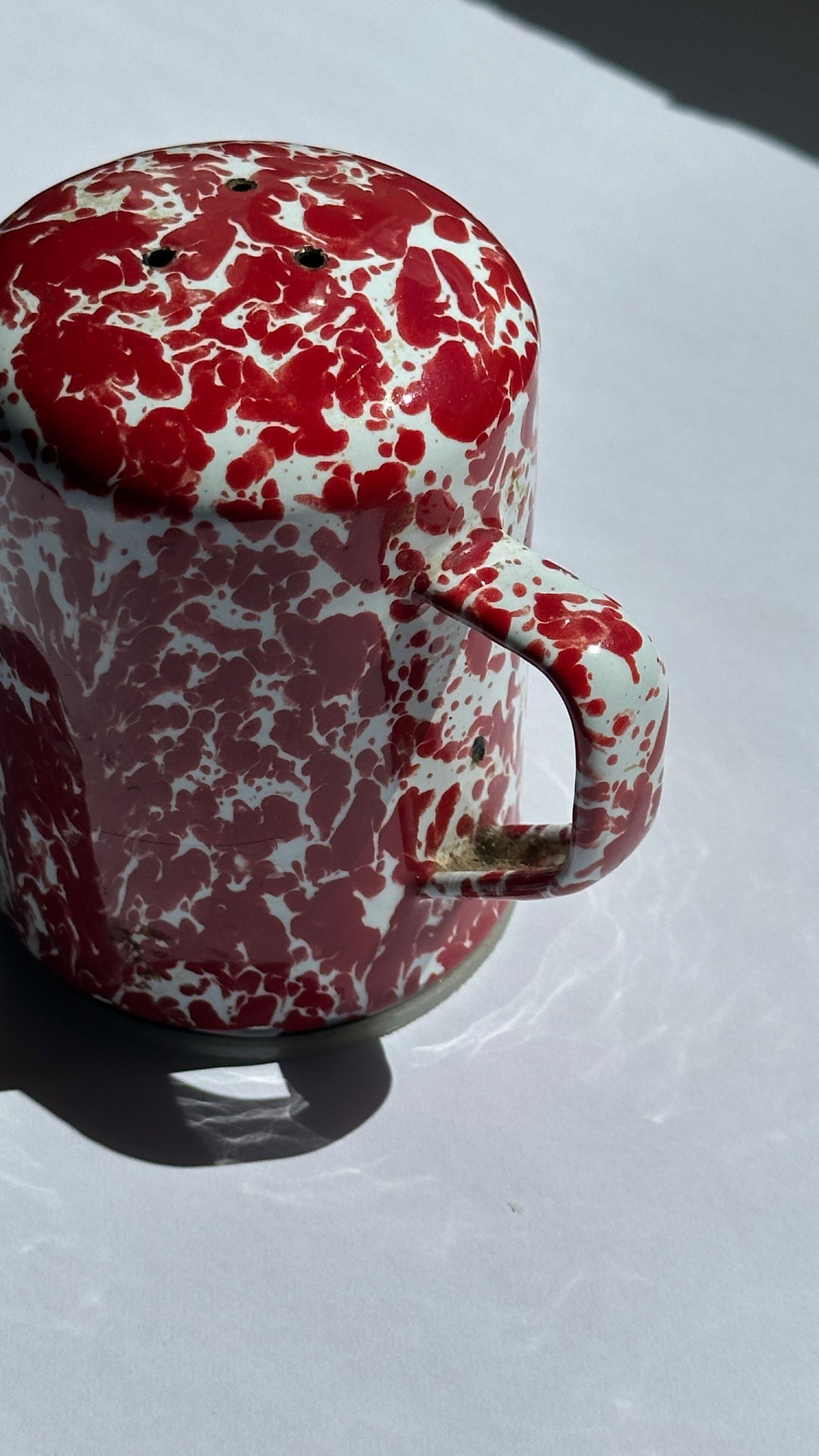 Splatterware Salt and Pepper Shakers
