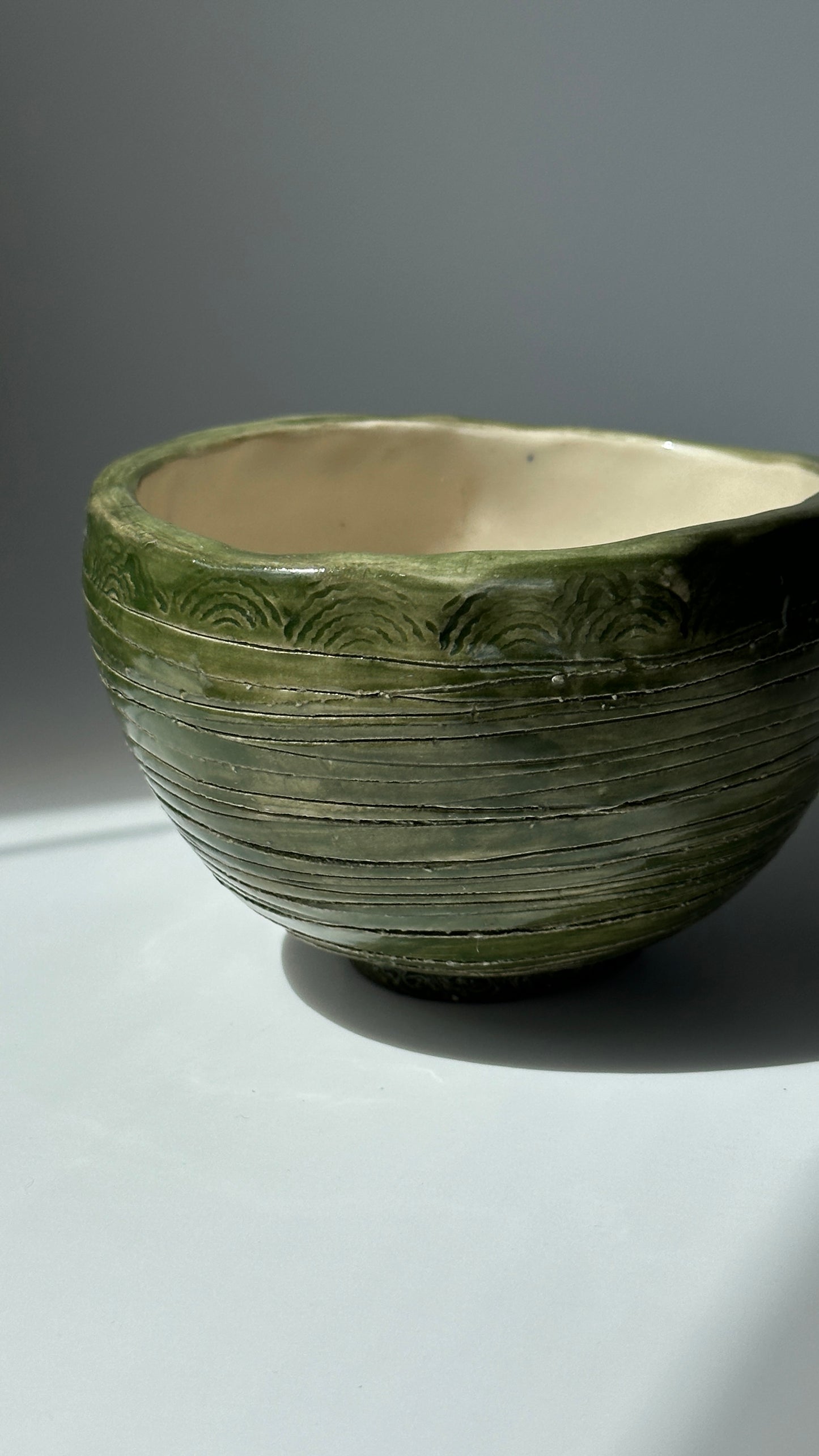 Green Ceramic Bowl