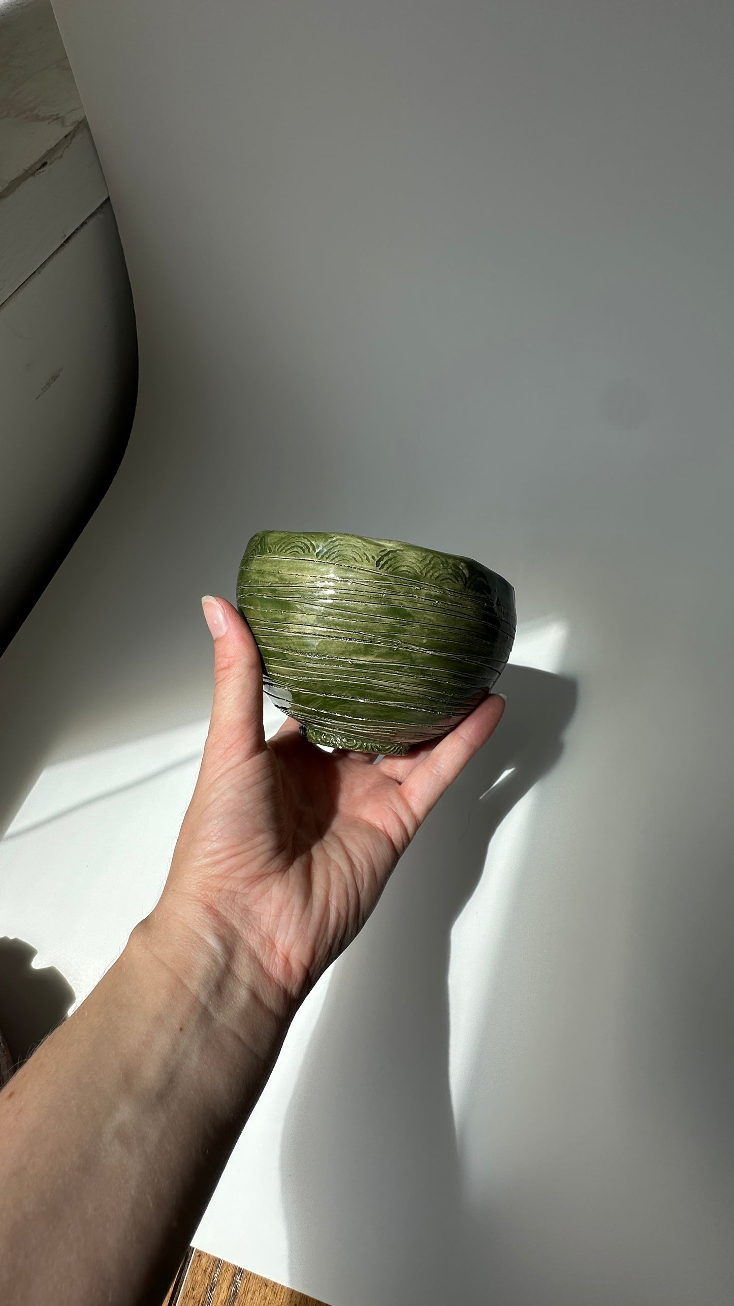 Green Ceramic Bowl