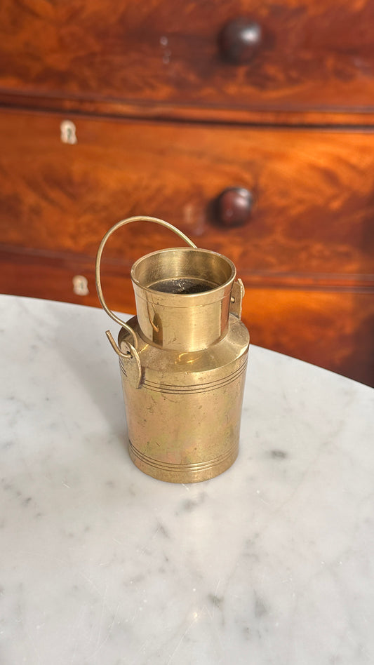 Tiny Brass Dairy Can
