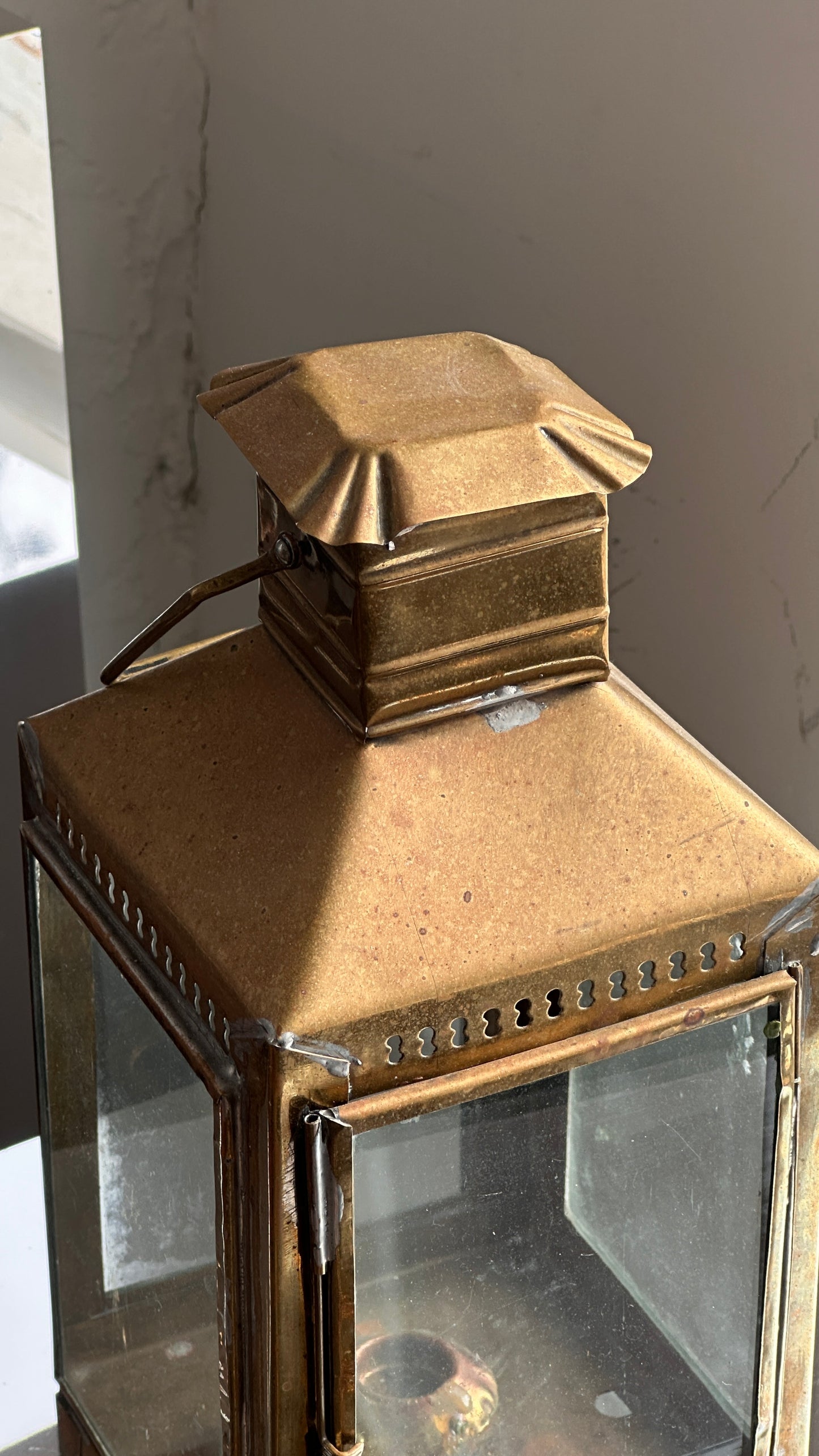 Plated Lantern for Candle