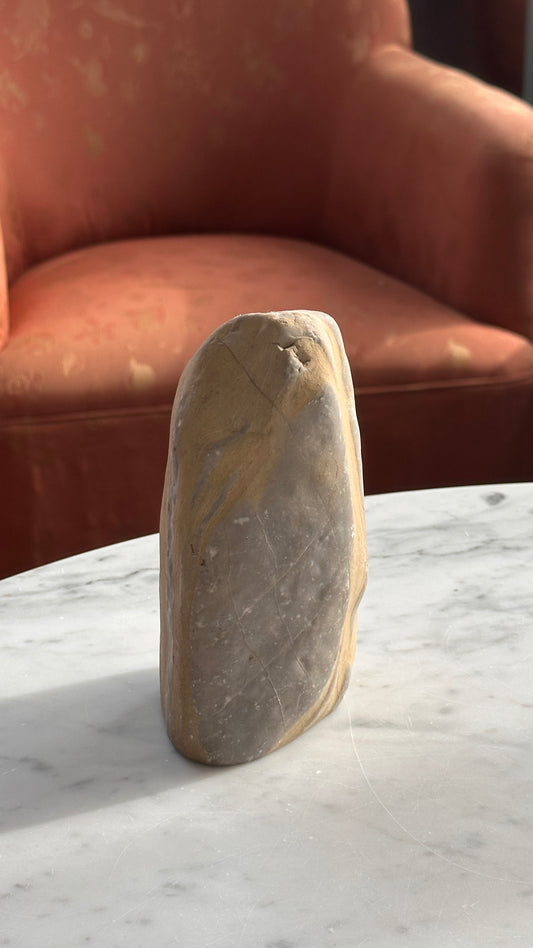 Carved Stone Vase / Candle Holder