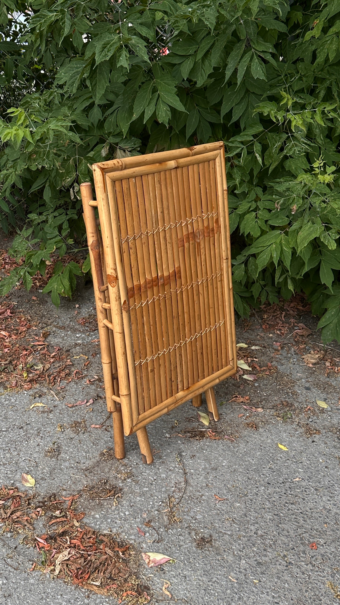 Folding Bamboo Table