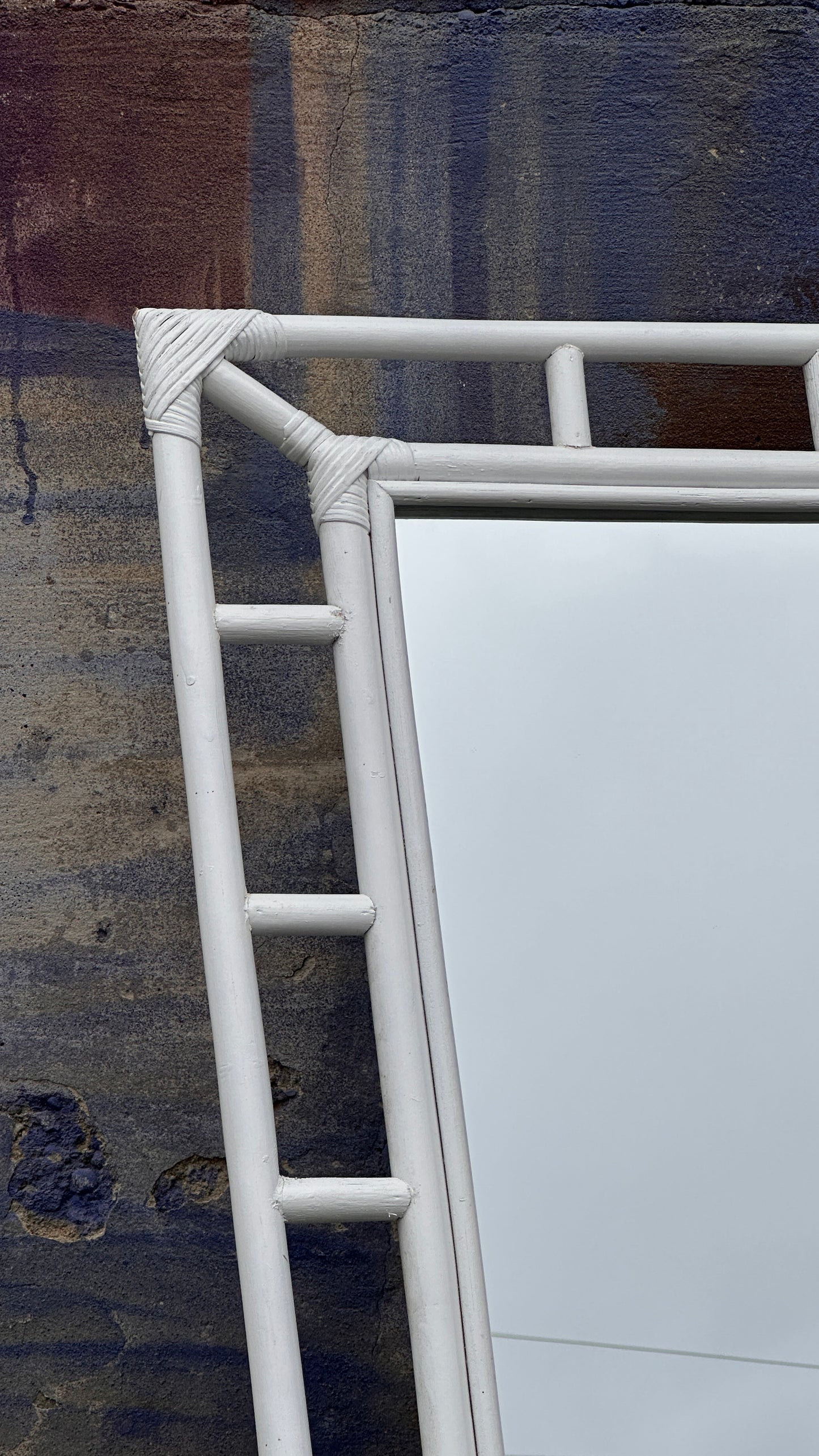 White Bamboo Mirror
