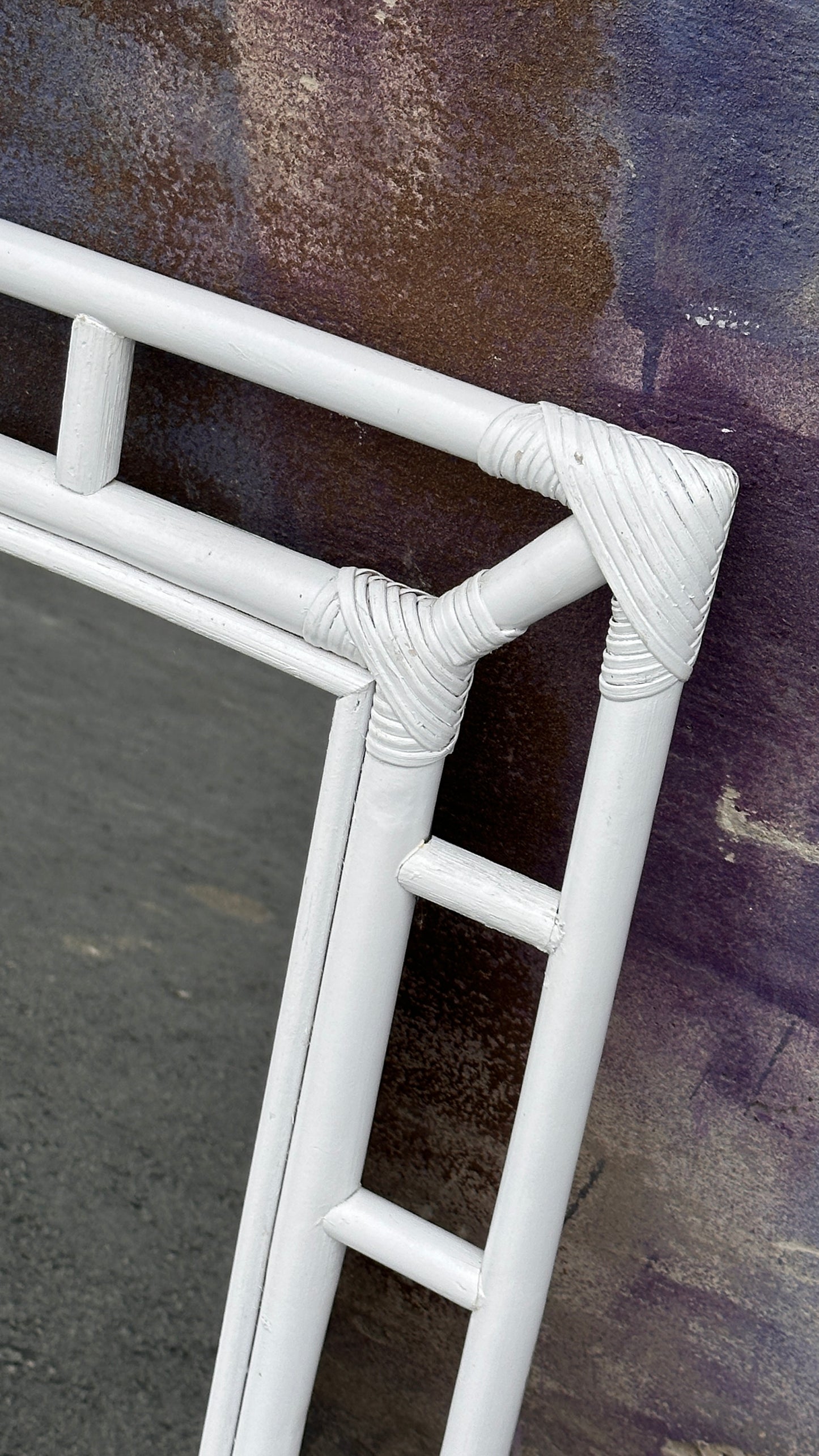 White Bamboo Mirror