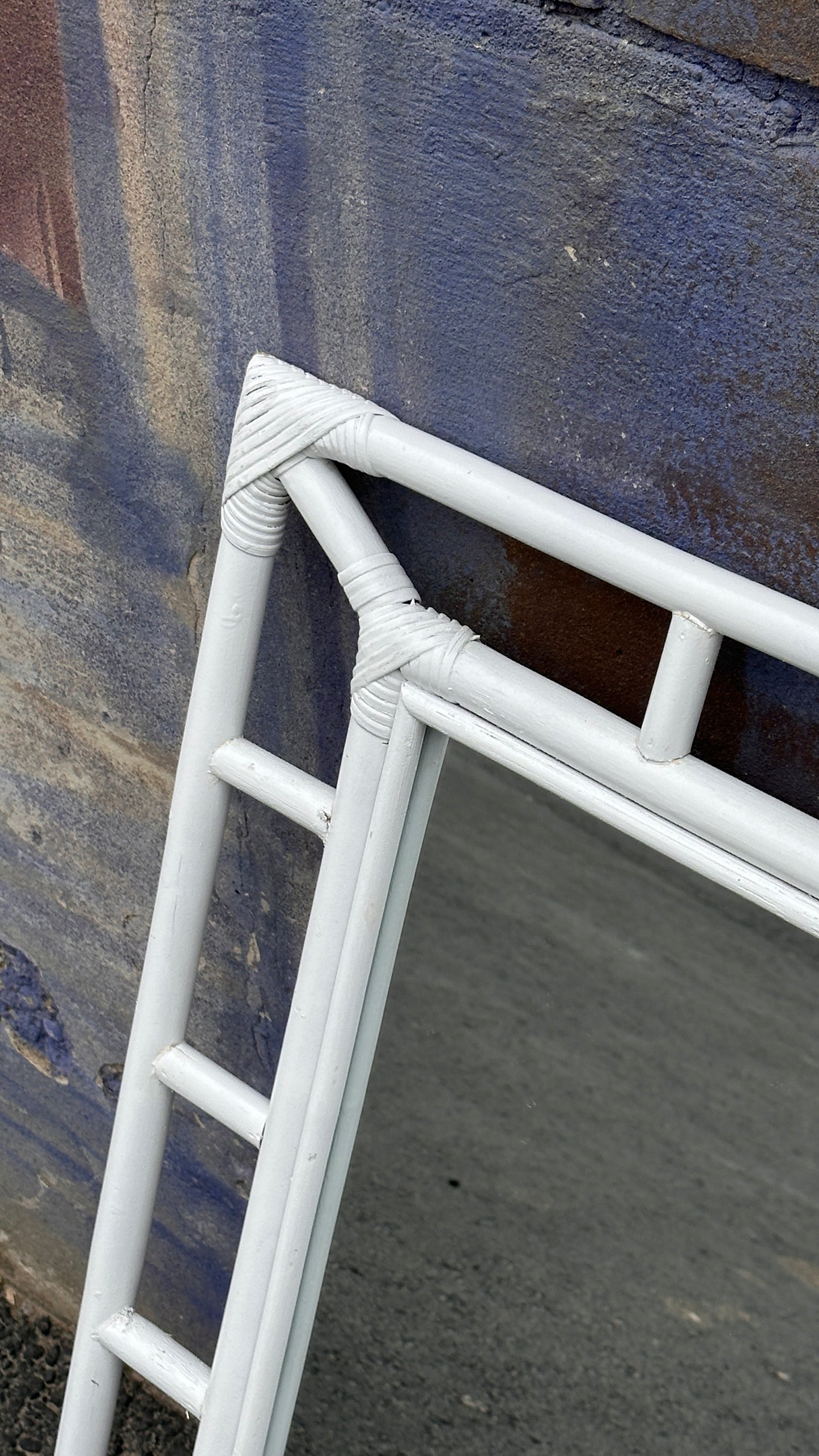 White Bamboo Mirror