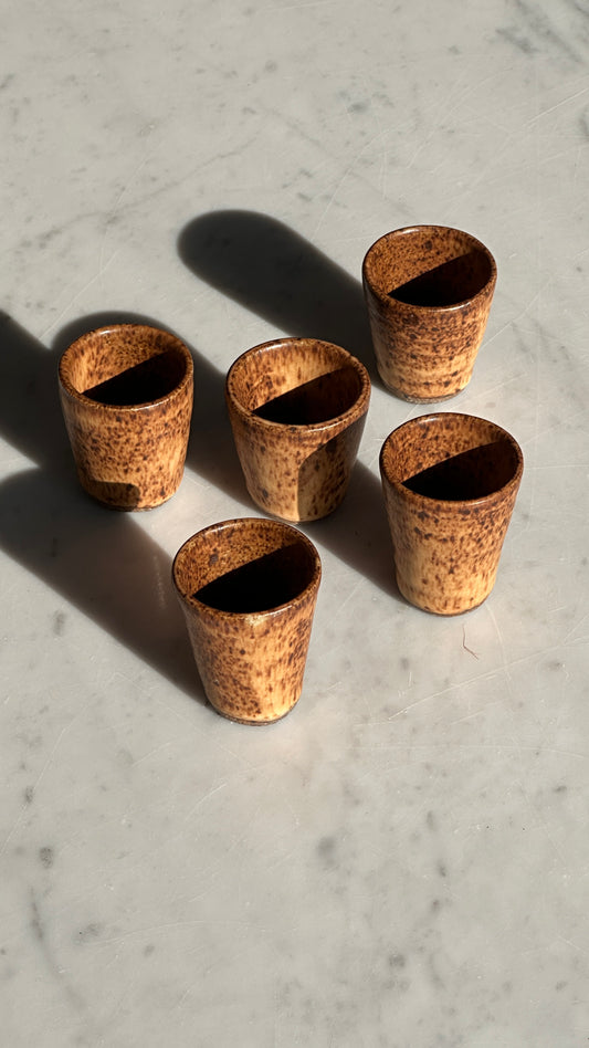 Set of 5 Ceramic Shot Glasses