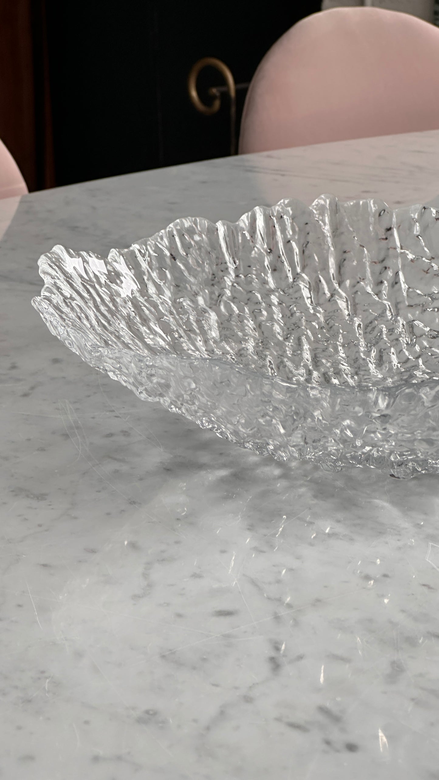 Large Scandinavian Glass Bowl