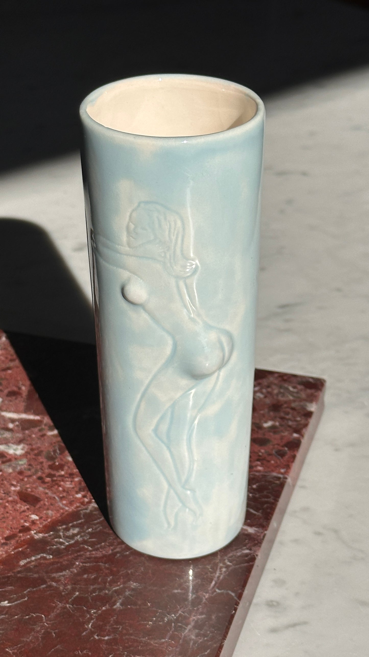 Pair of Naked Lady Ceramic Vases