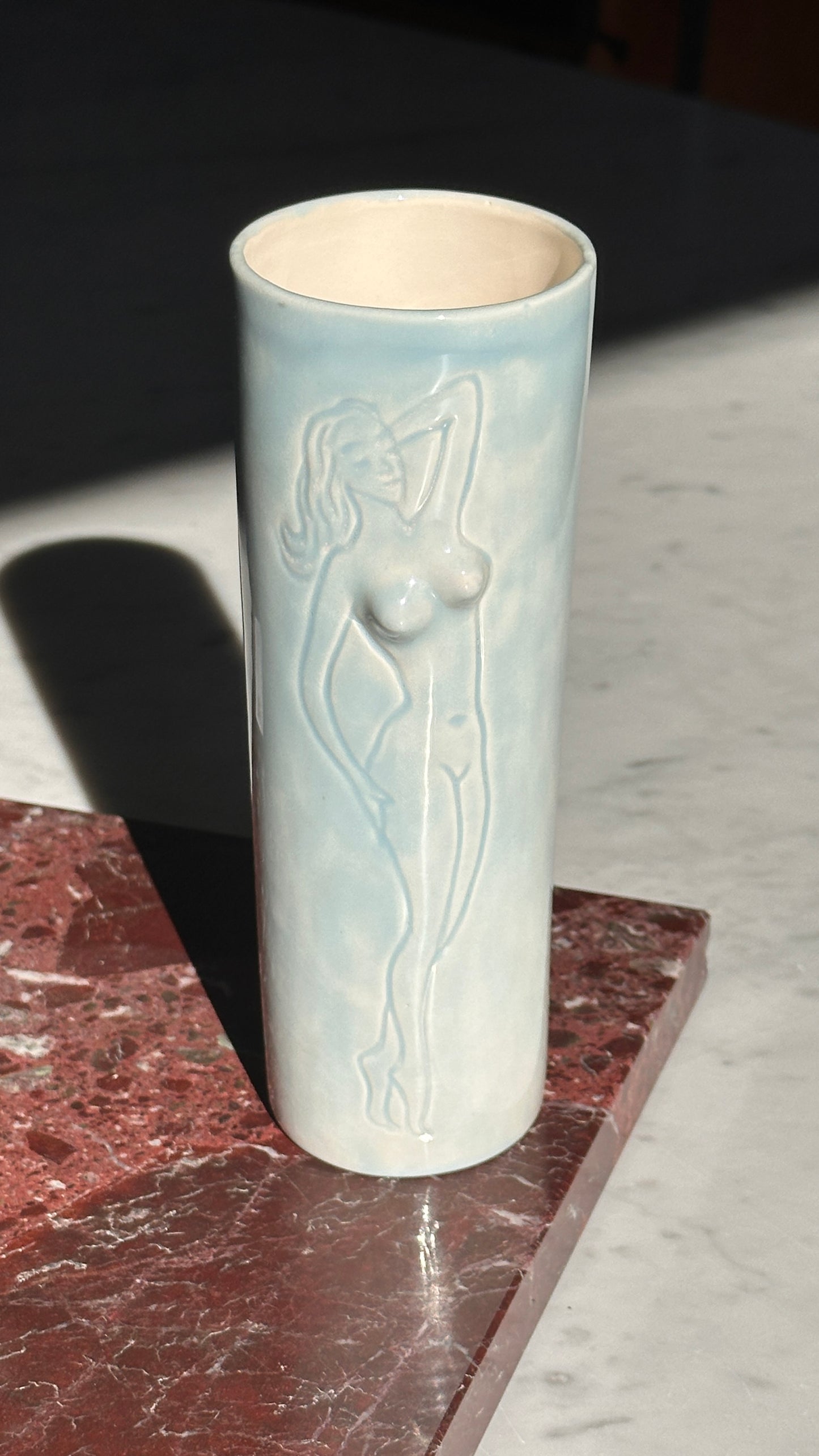 Pair of Naked Lady Ceramic Vases
