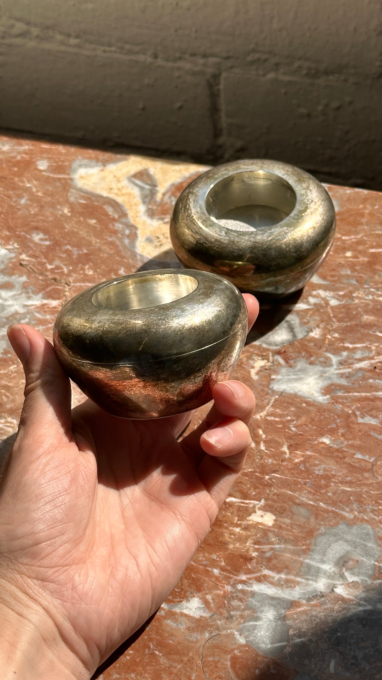 Pair of Silver Plated Candle Holders