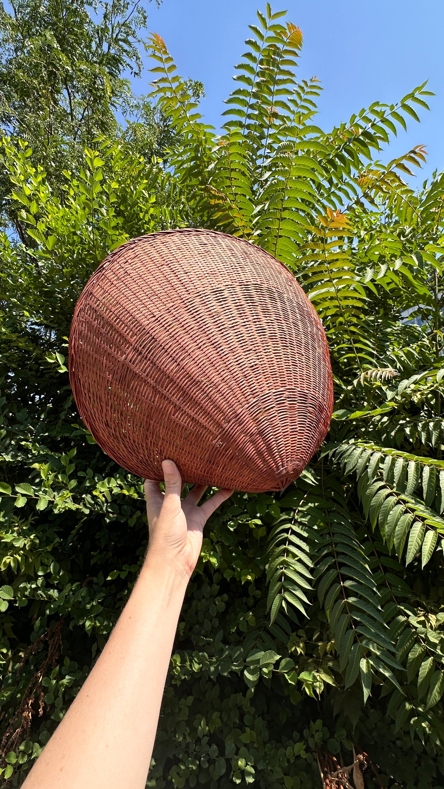 Vintage Shell Shaped Woven Basket