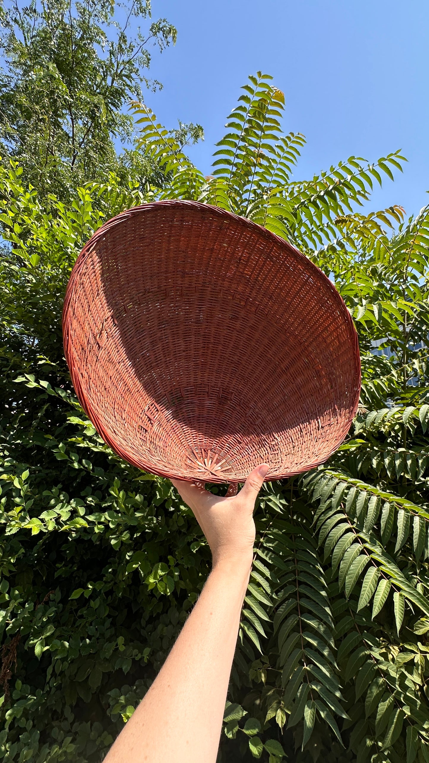 Vintage Shell Shaped Woven Basket