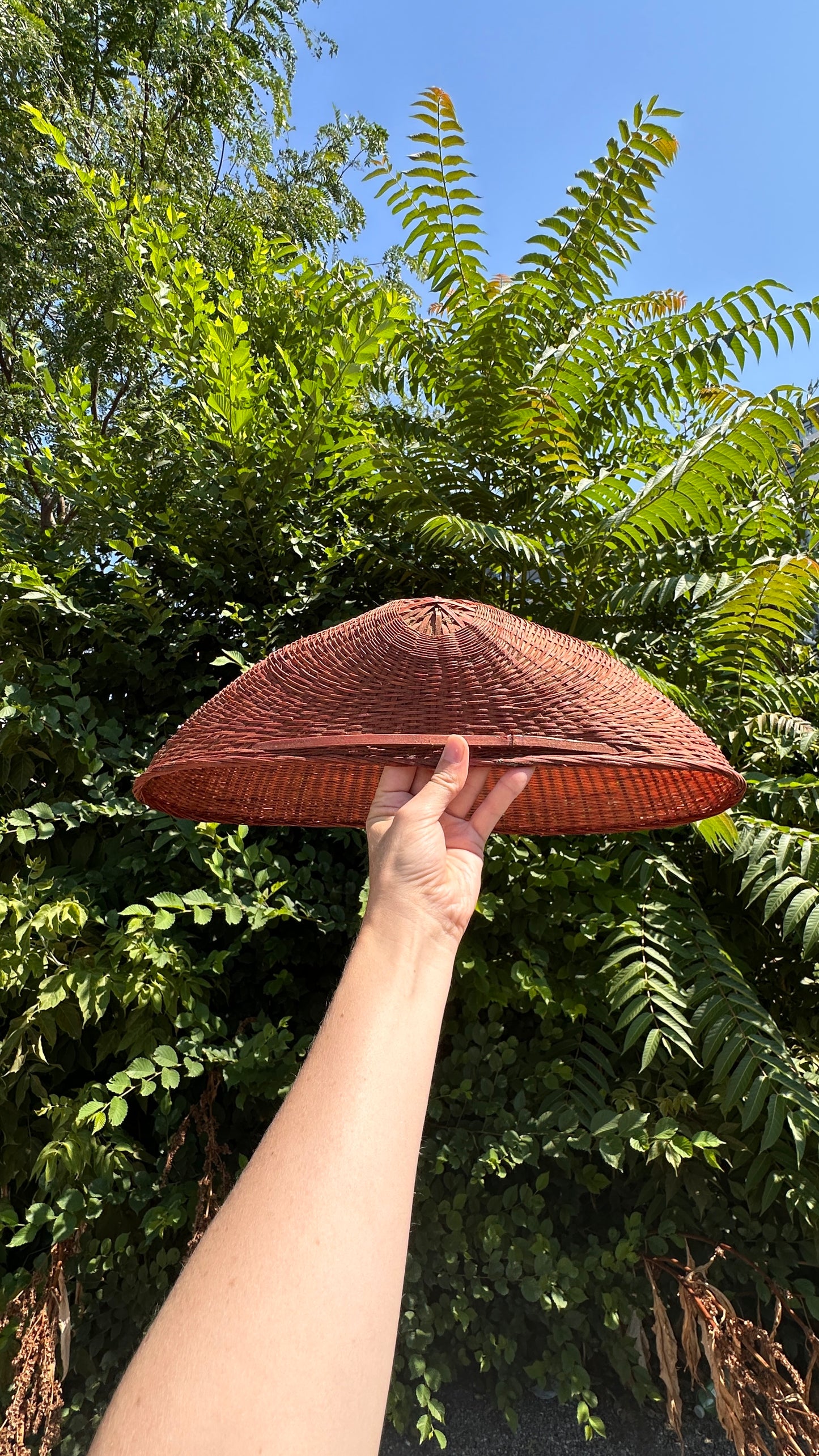 Vintage Shell Shaped Woven Basket