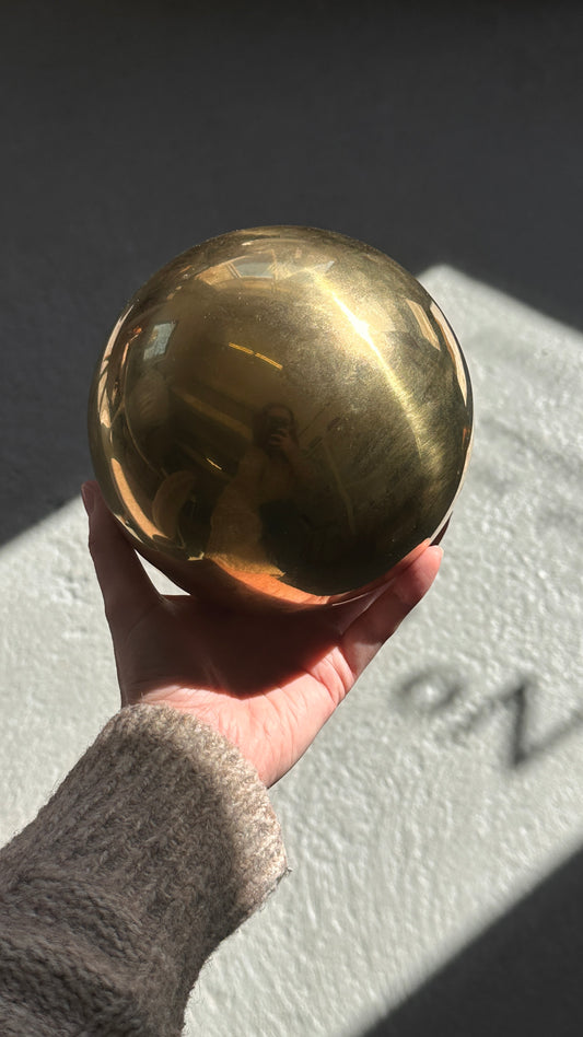 Brass Plated Gazing Sphere
