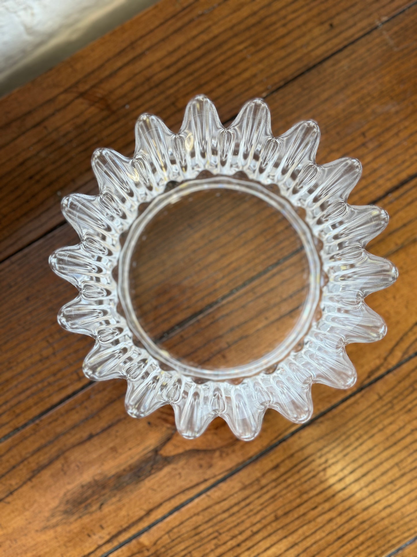 Orresfors Sweden Scalloped Glass Bowl