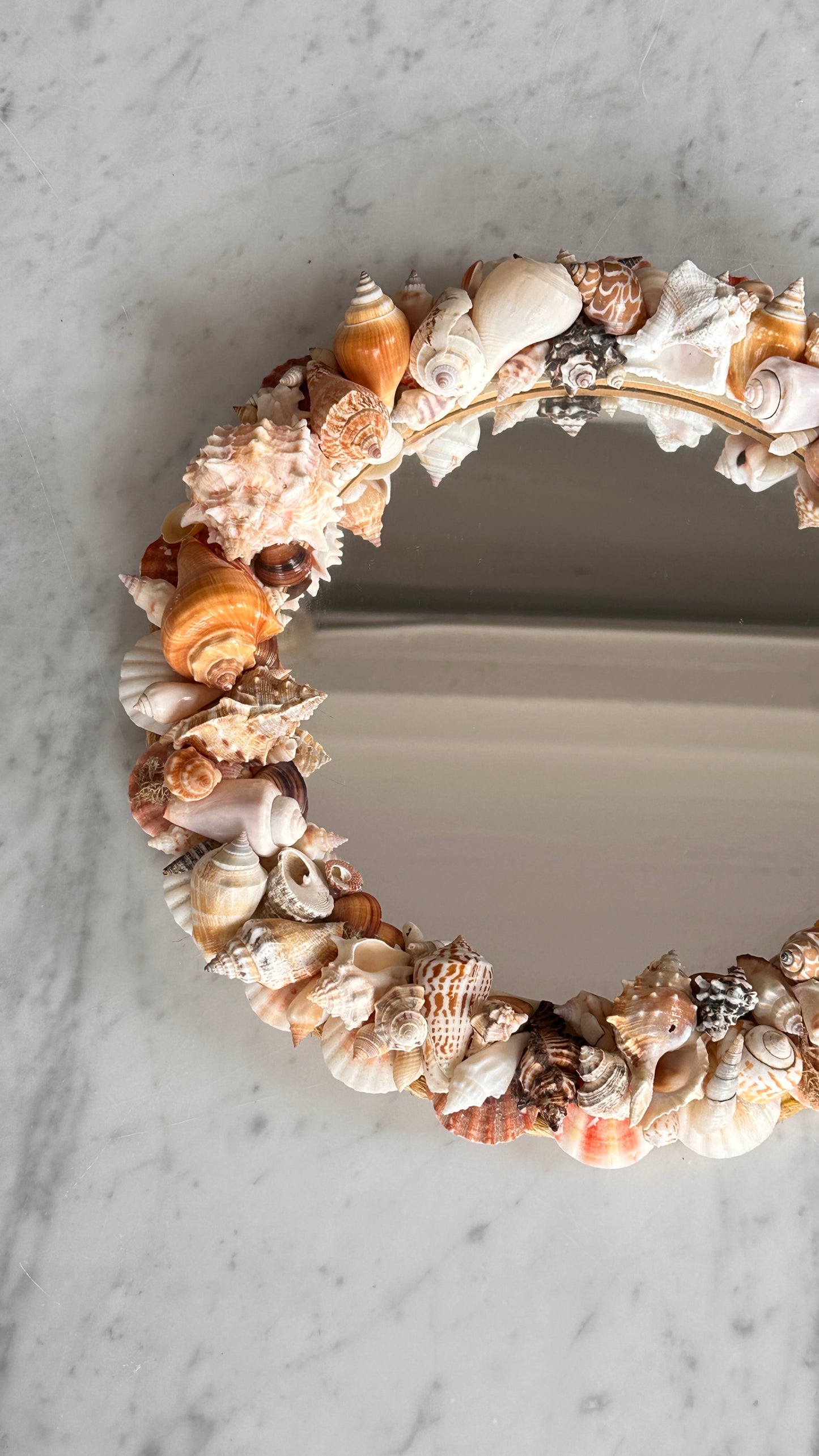 Round Shell Mirror