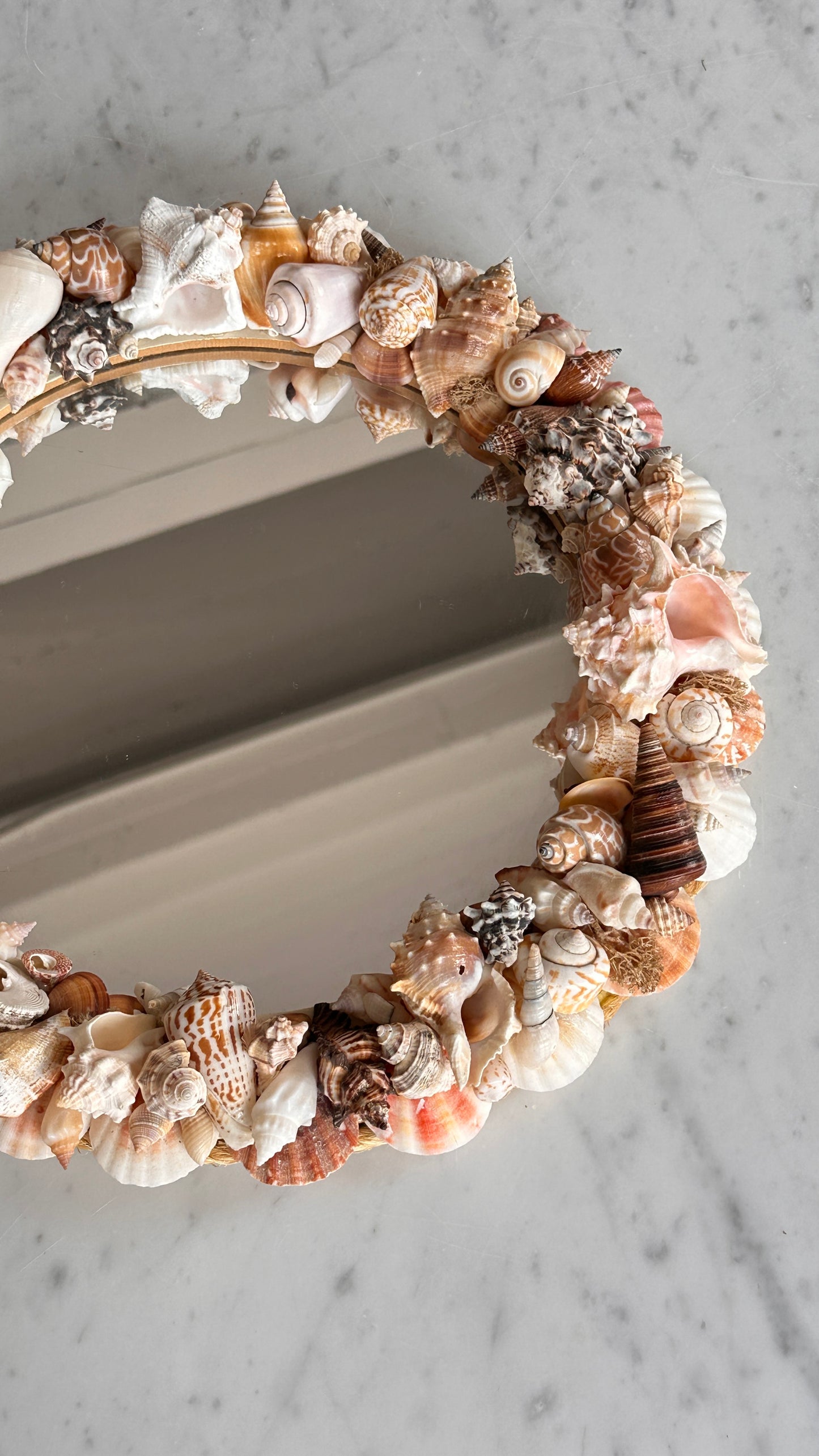 Round Shell Mirror
