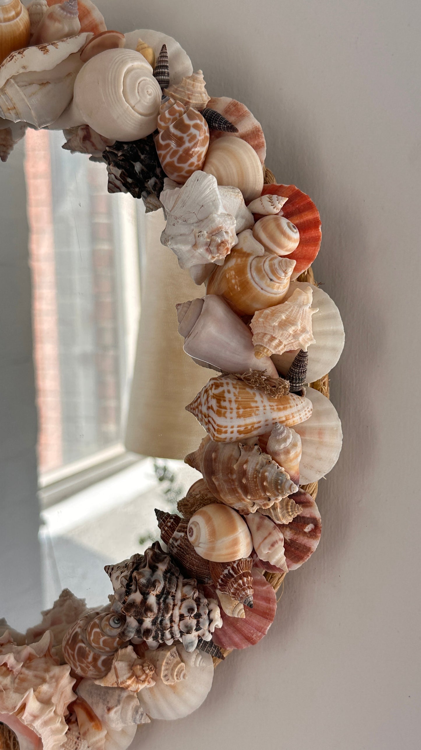 Round Shell Mirror