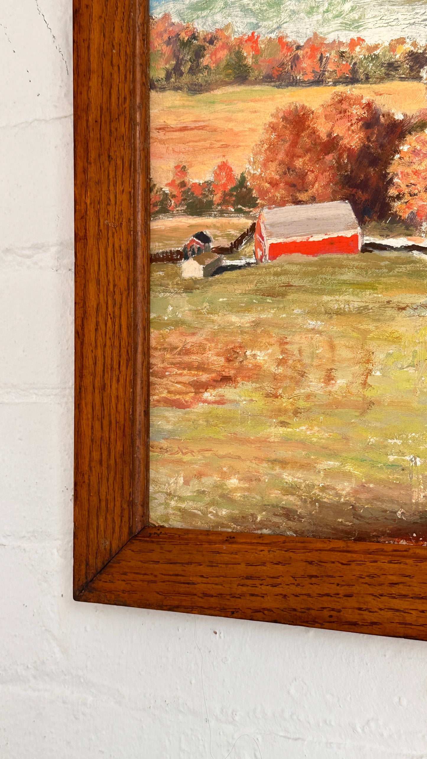 Framed Painting of Country Side