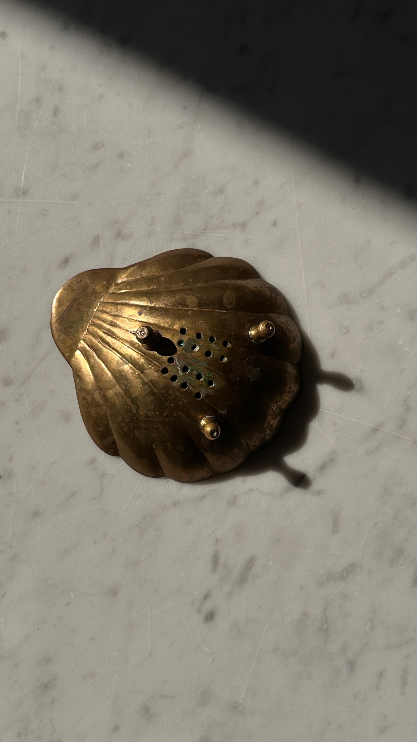 Vintage Brass Shell Soap Dish