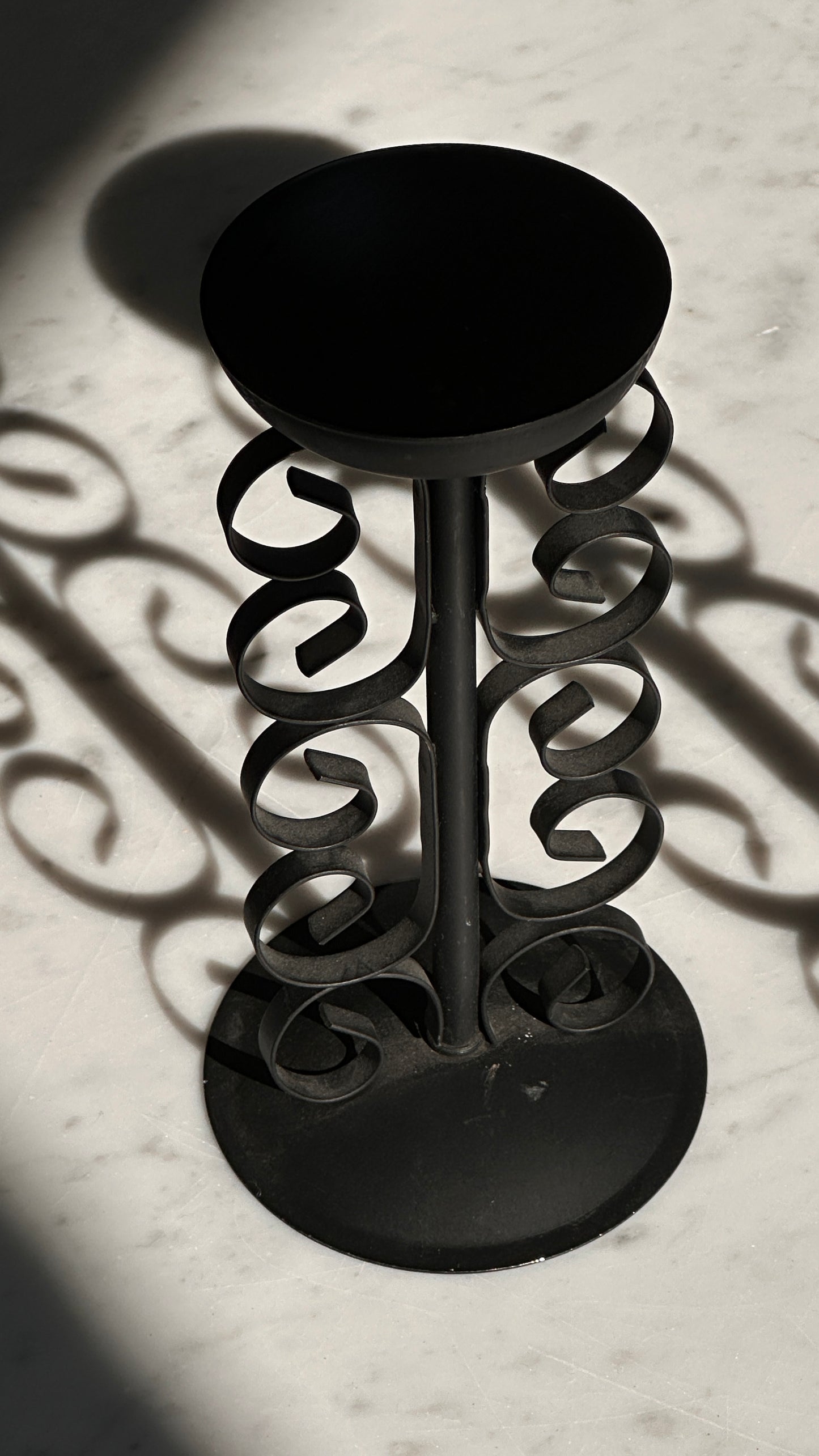 Pair of Metal Candle Holders