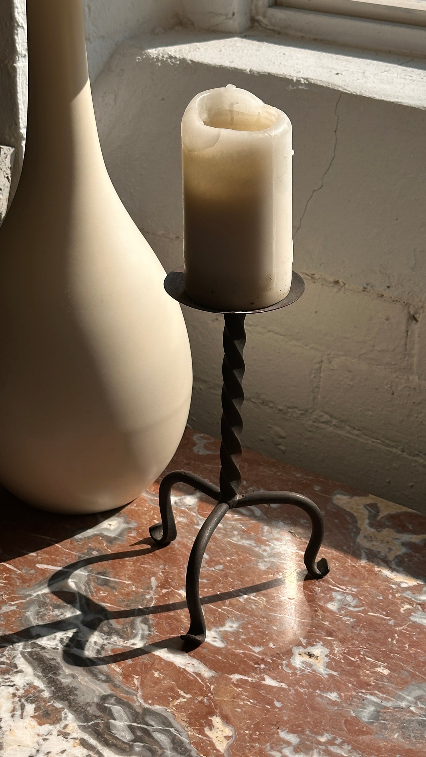 Wrought Iron Candle Holder
