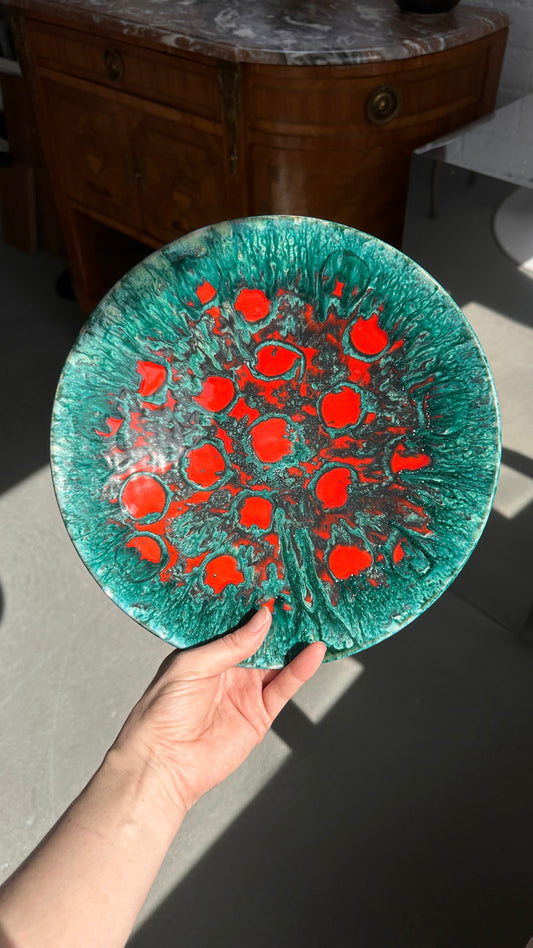 Mid Century Liszkay Ceramic Wall Plate
