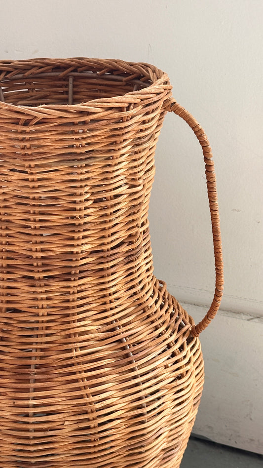 Large Woven Vase with Handles