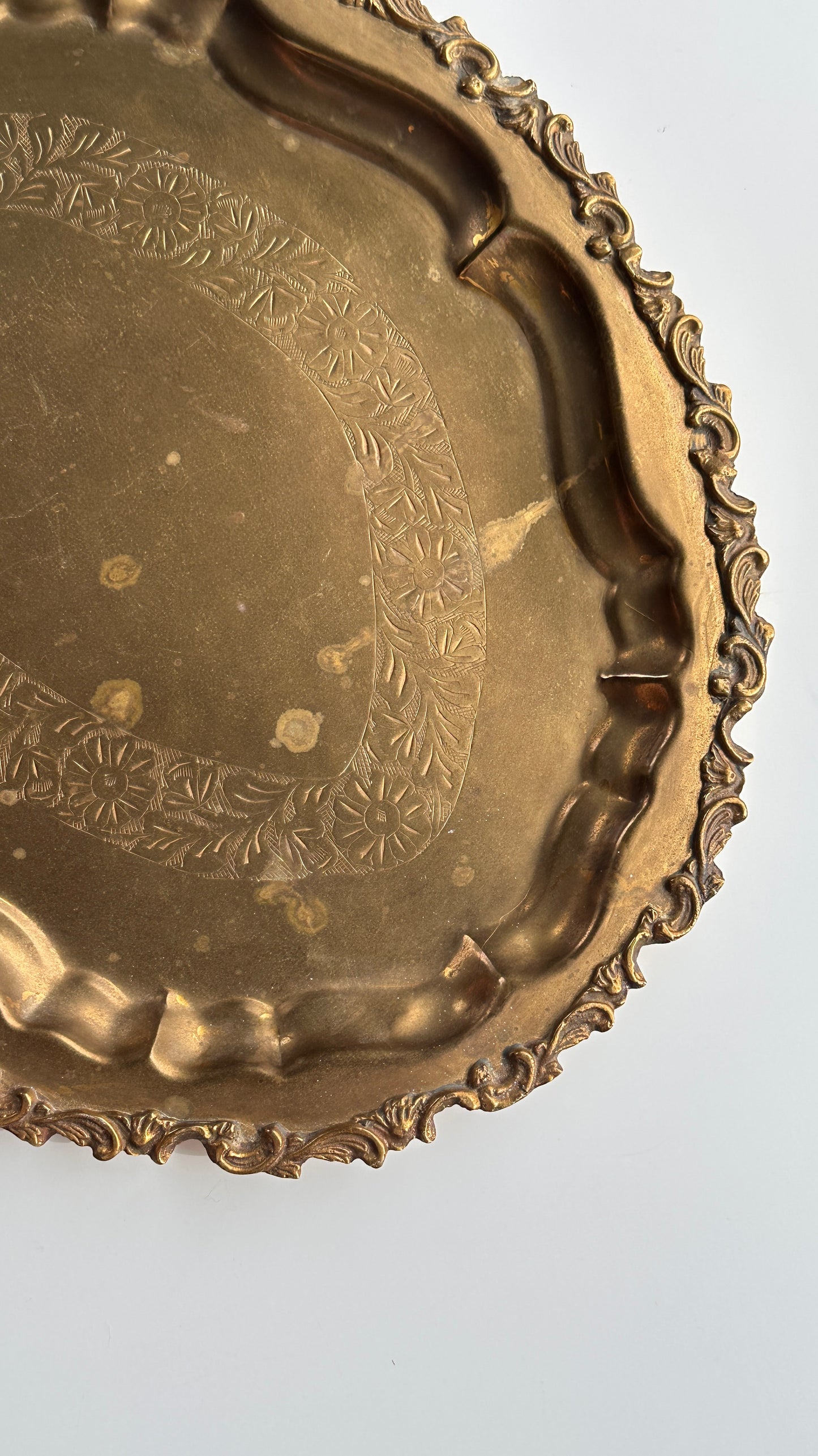 Brass Plated Serving Tray