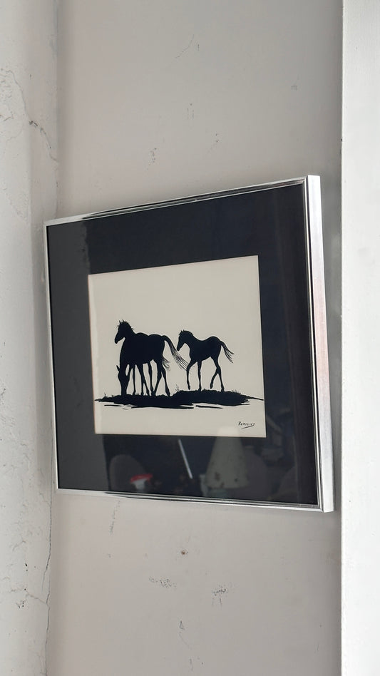 Framed Horse Print by Remigius