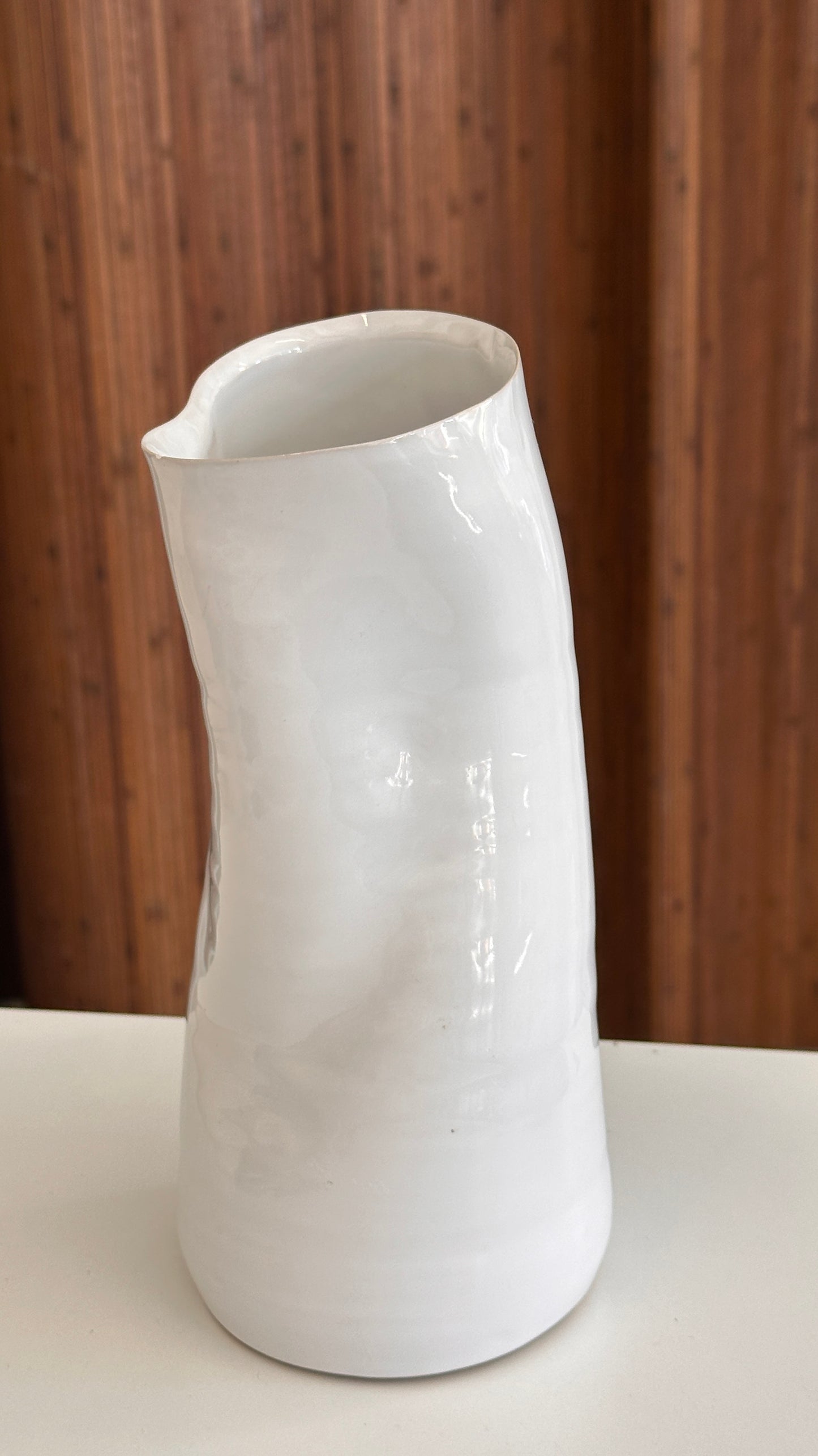 Slumped Ceramic Vase