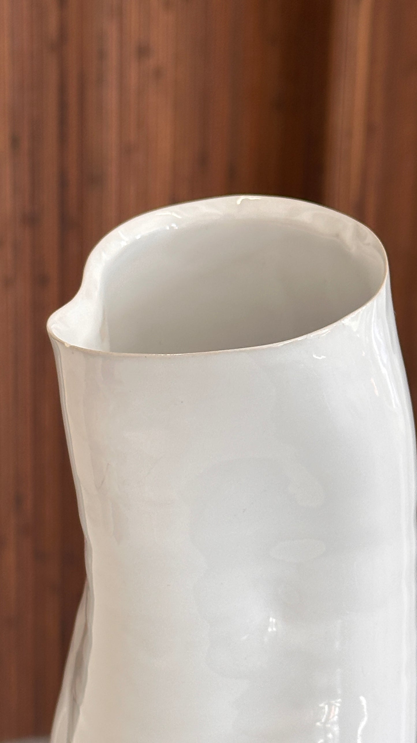 Slumped Ceramic Vase