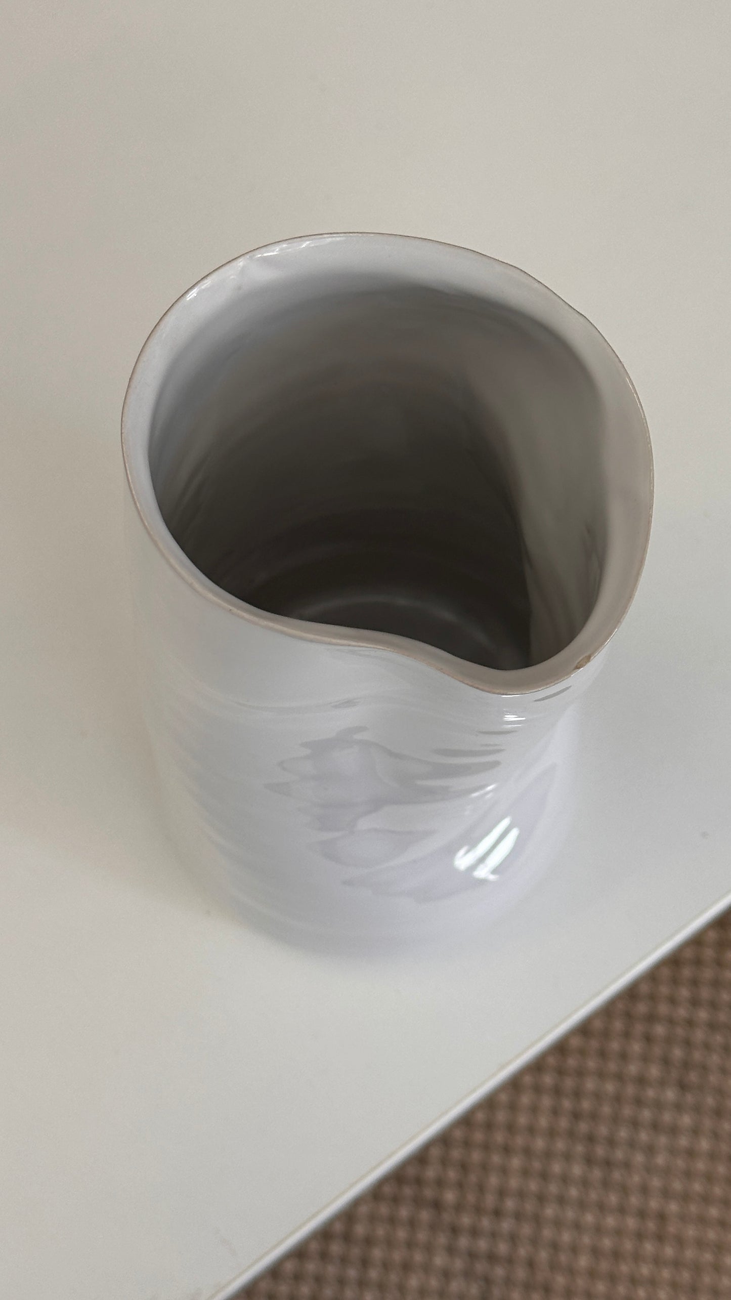 Slumped Ceramic Vase
