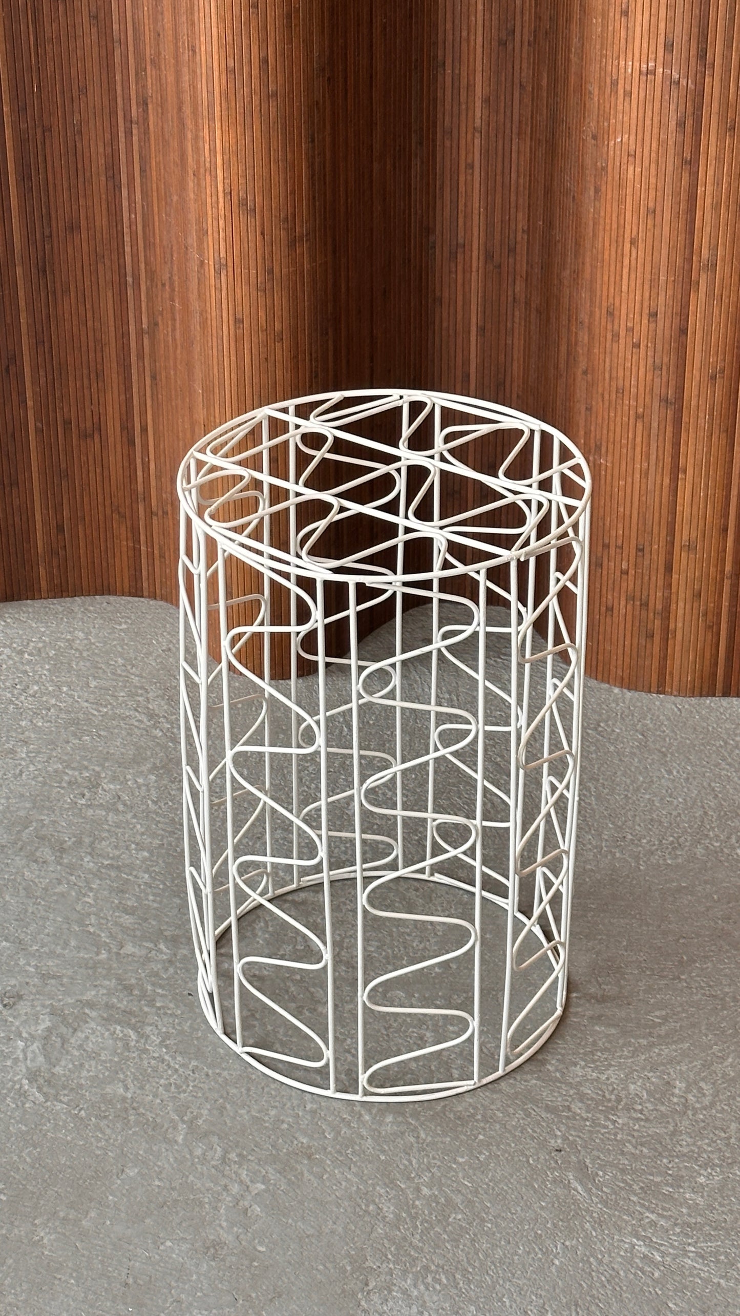 White Wire Side Table