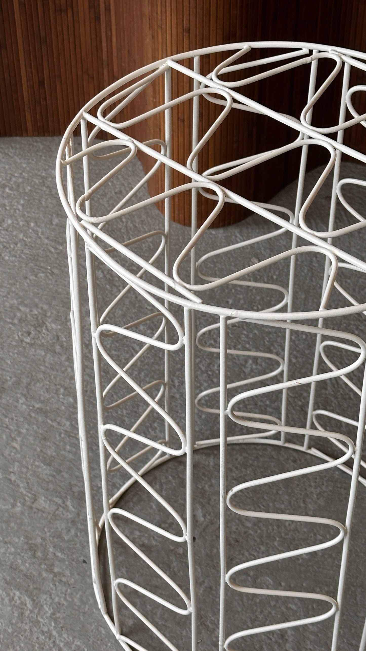 White Wire Side Table