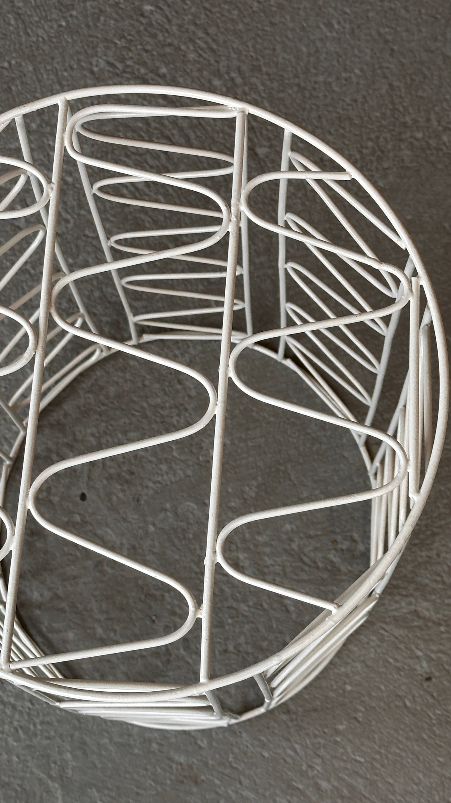 White Wire Side Table