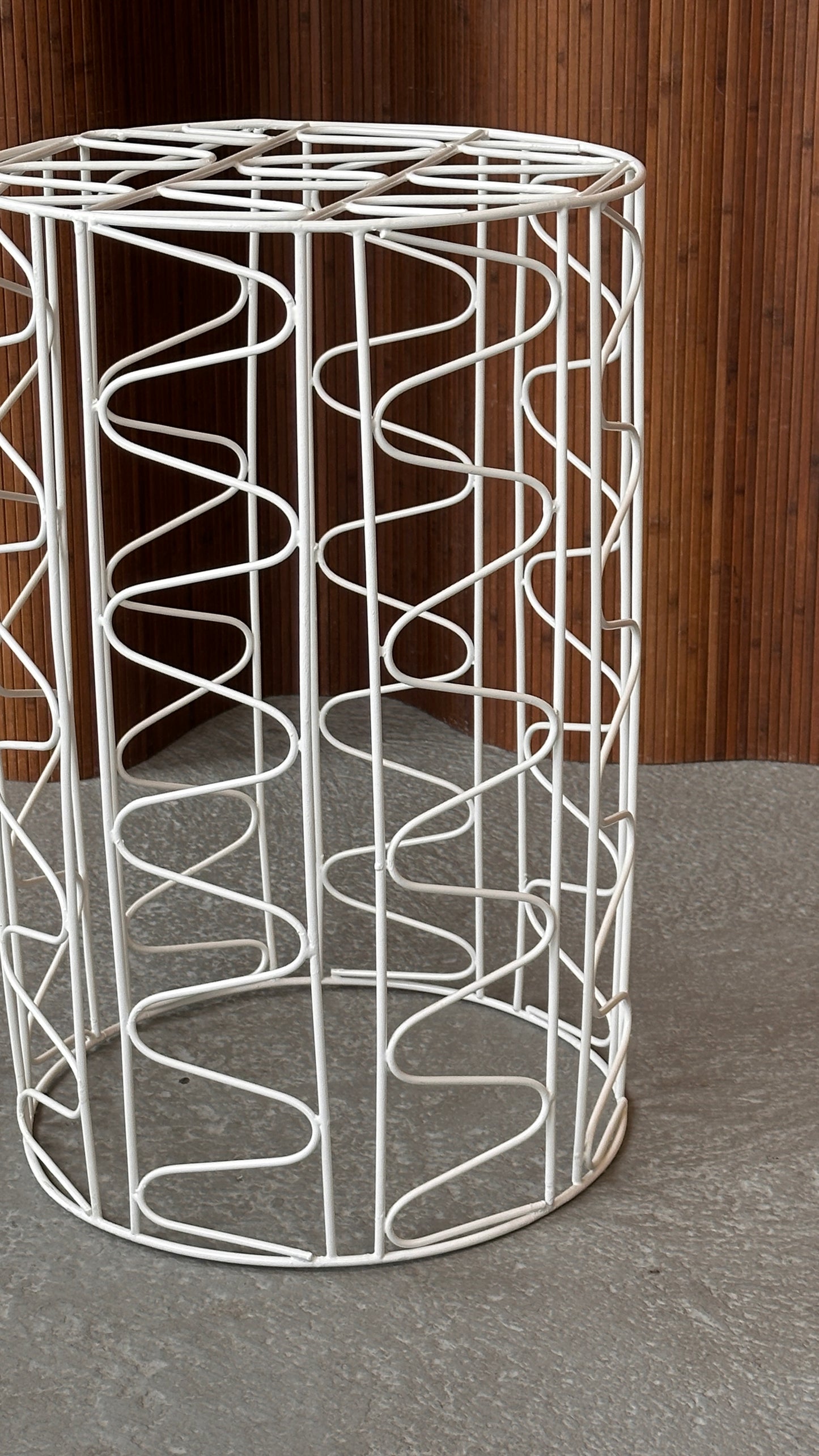 White Wire Side Table